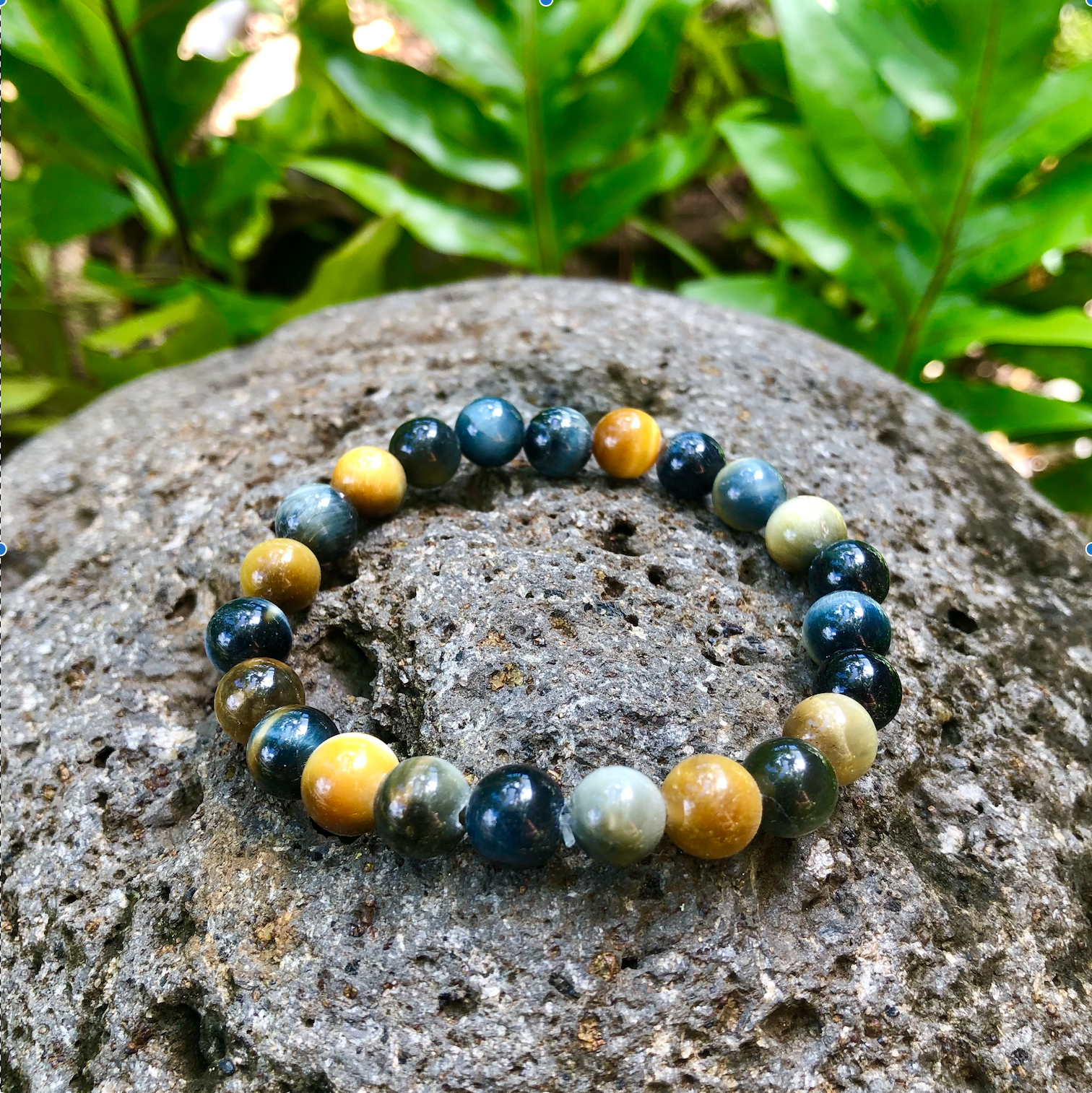 Dream Tiger's Eye Gemstone Bracelet for Spiritual Balance & Strength