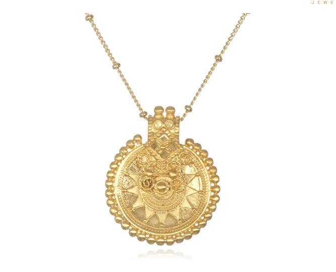 18" Mandala Gold Necklace