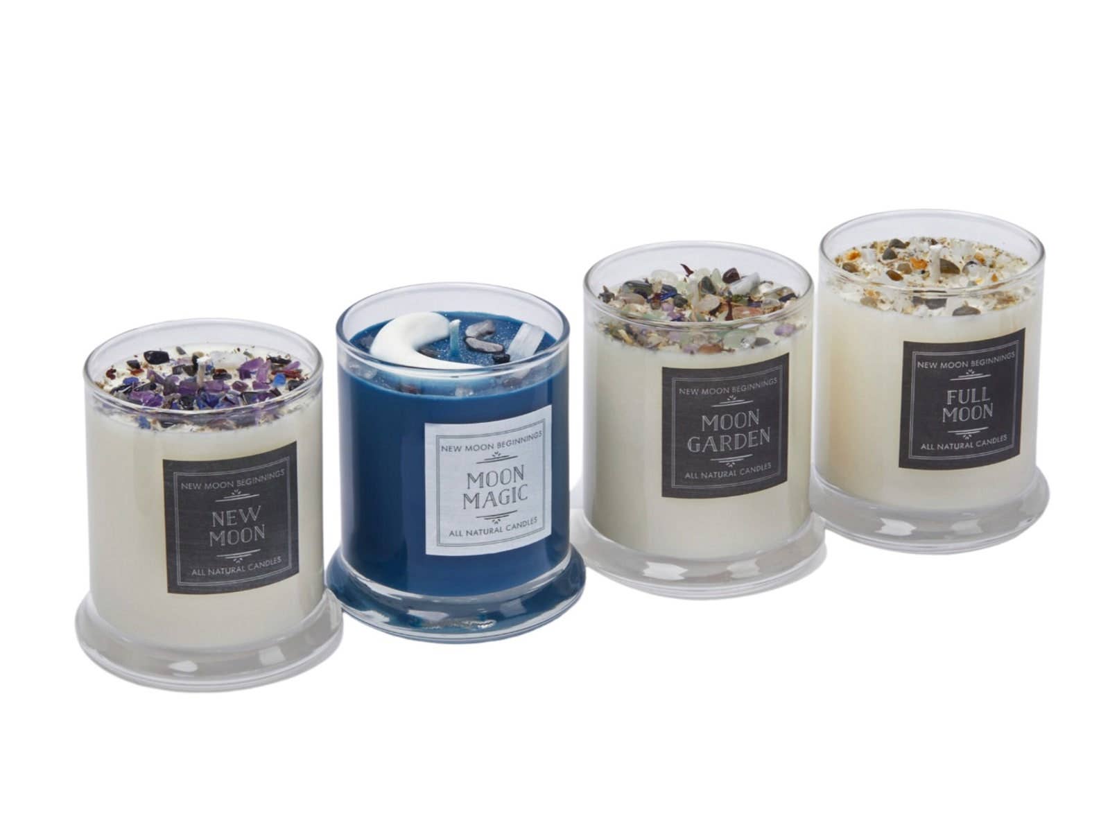 Moon Candles, Ritual Candles, Soy Candle, Crystal Candles