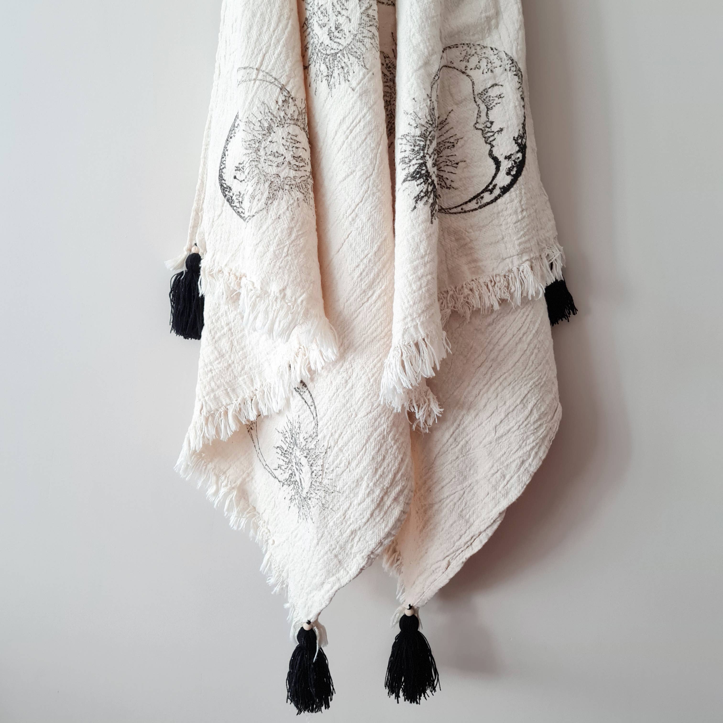 Sun and Moon Throw Blanket