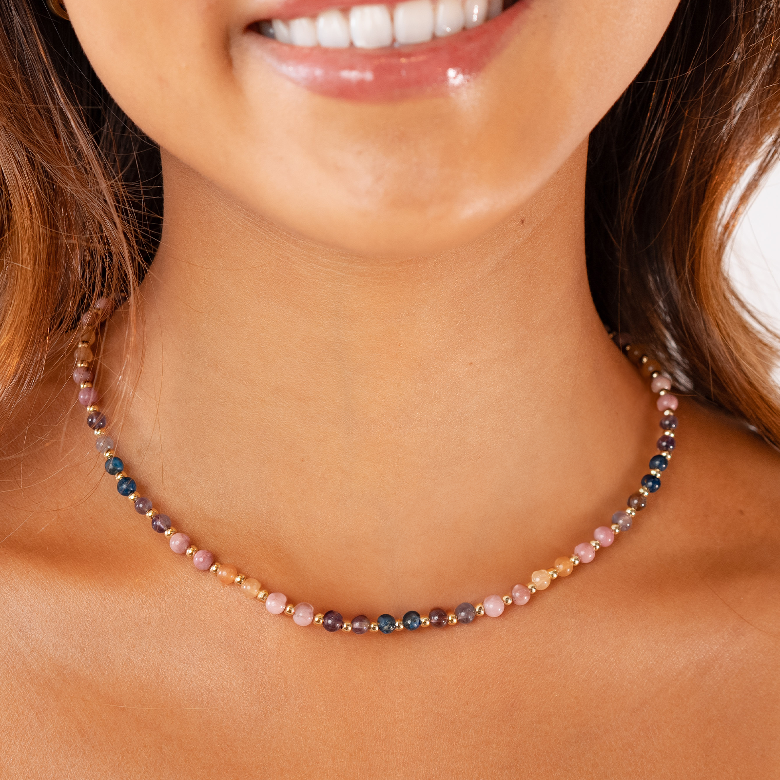 Energy Healer 4mm Healing Necklace (Gold)