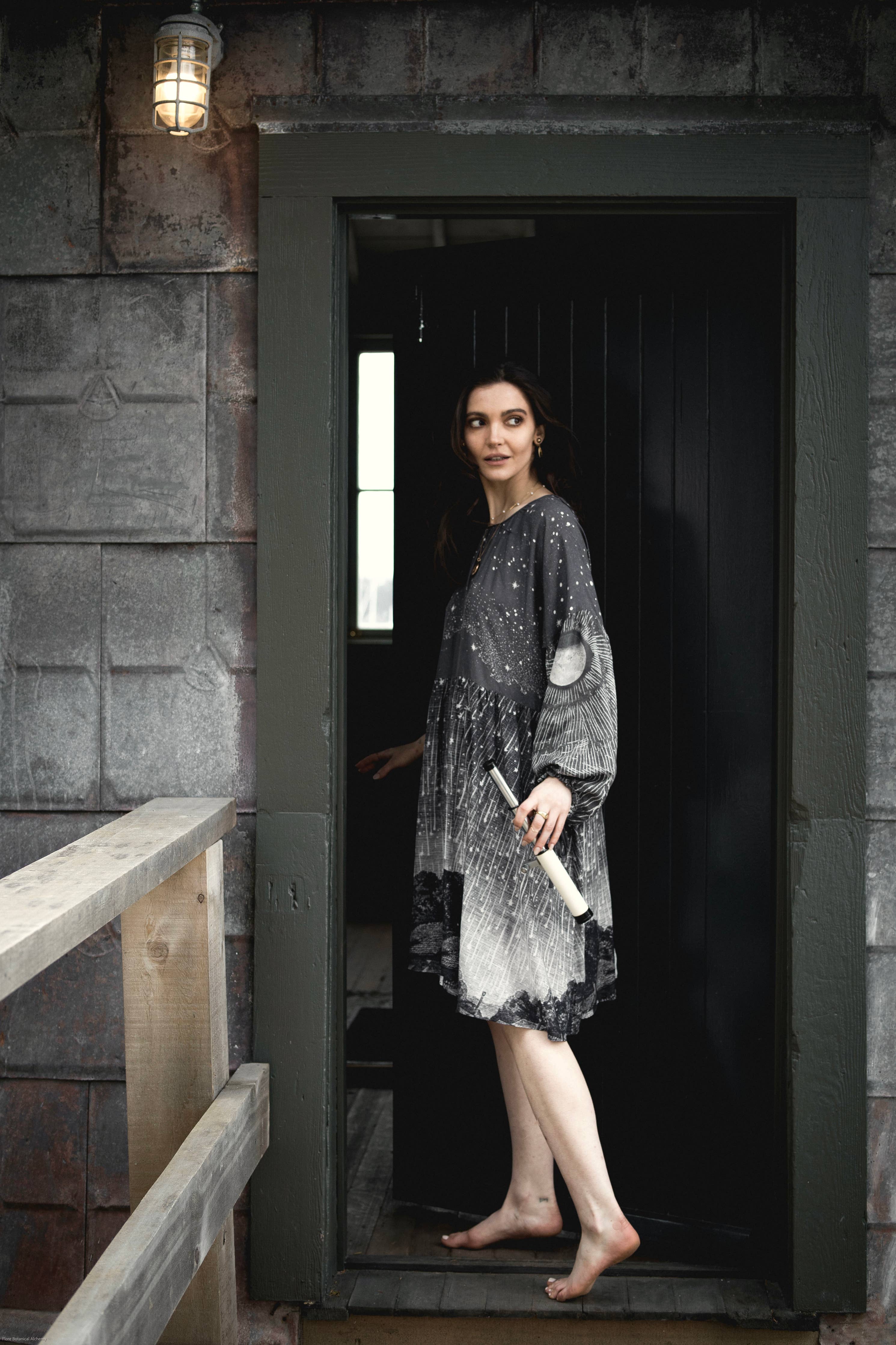 Stargazer Reversible Bamboo Frock Dress, Layering Tunic