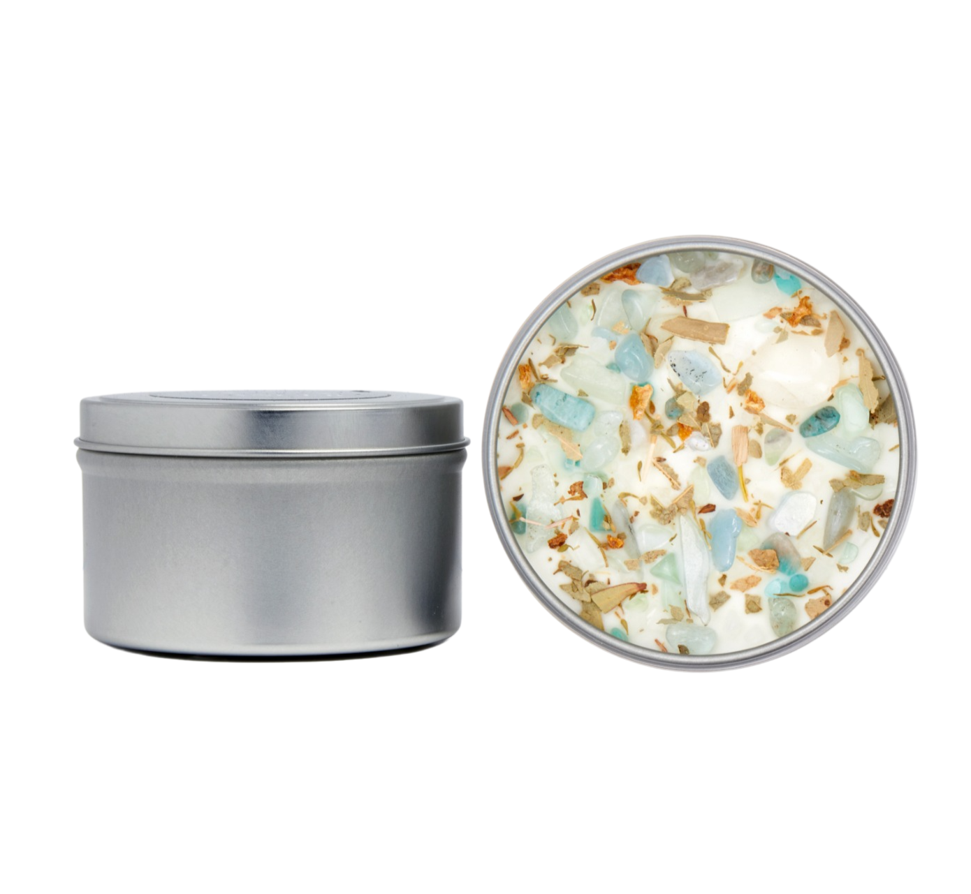 Crystal Waters Candle - Flower, Herb, and Crystal Candles