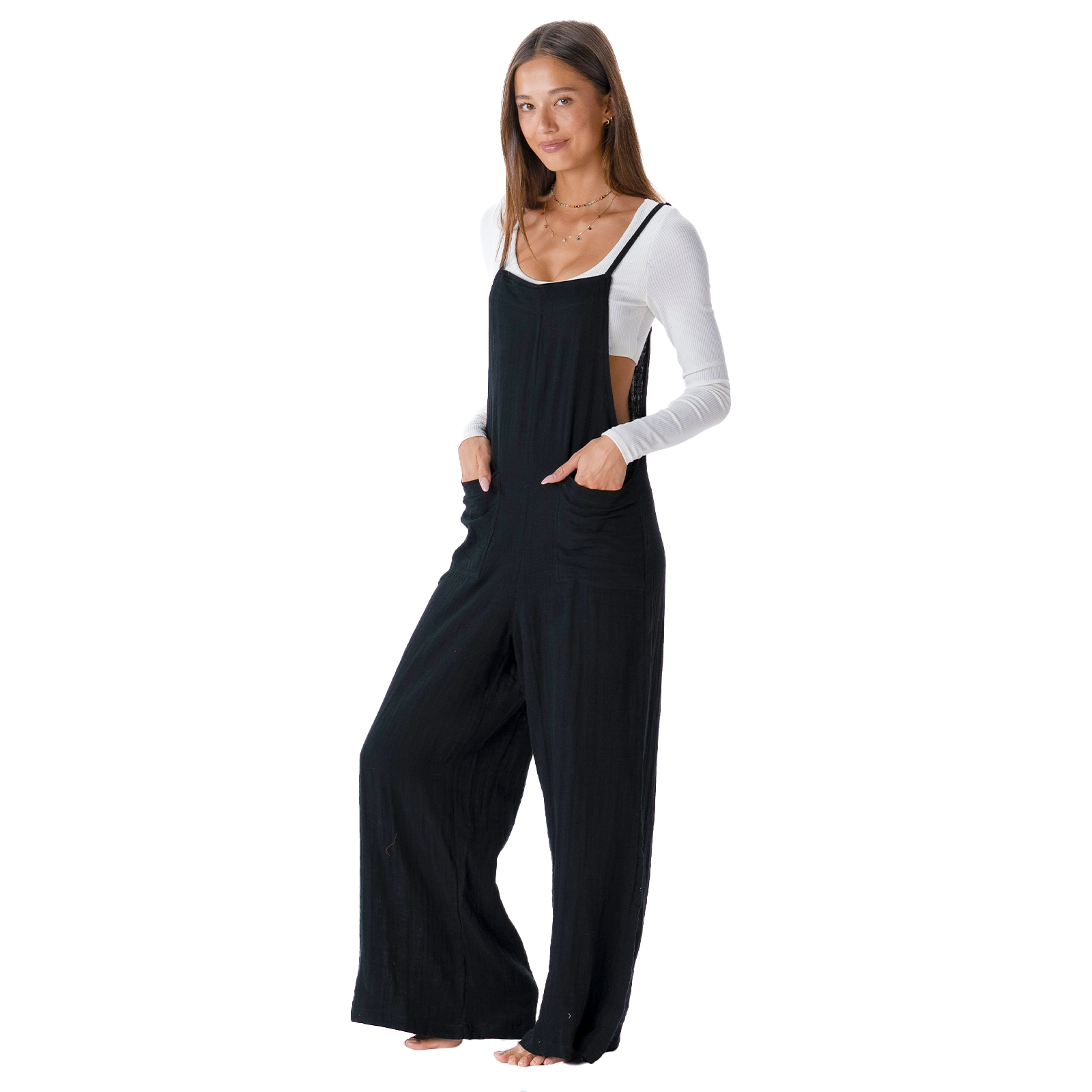 Black Nomad Jumpsuit (Adjustable Straps)