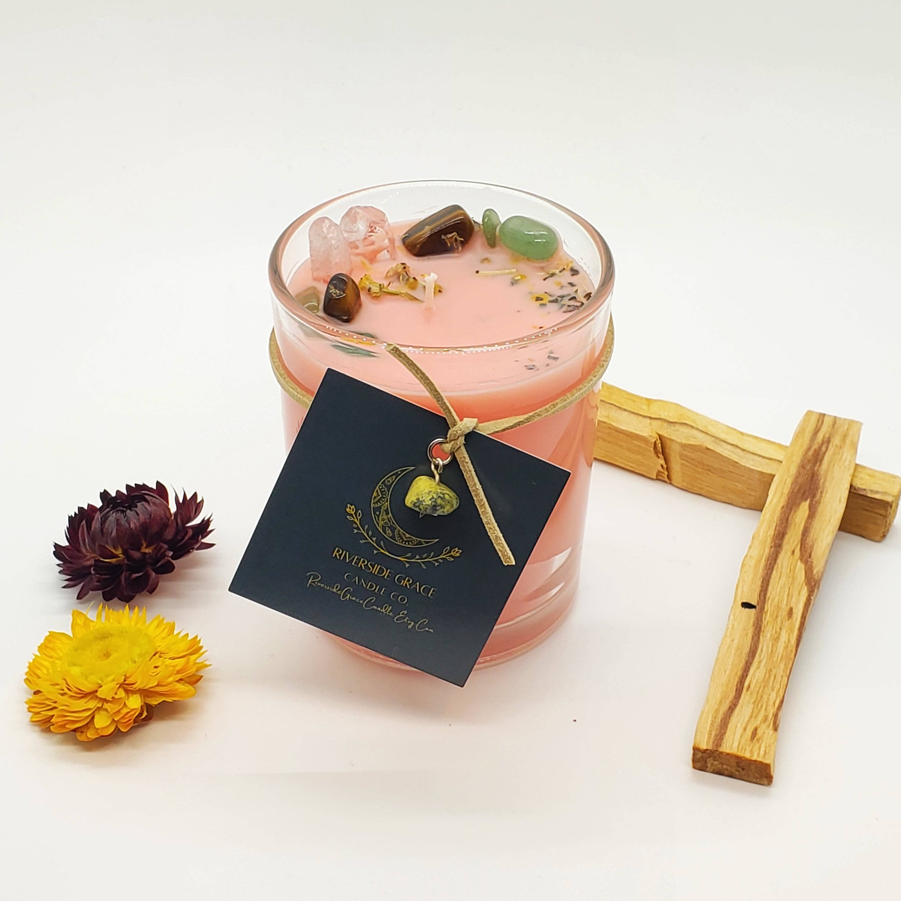 Lucky Charm - Lauma Crystal Candle, 6 Oz. Glass Tumbler