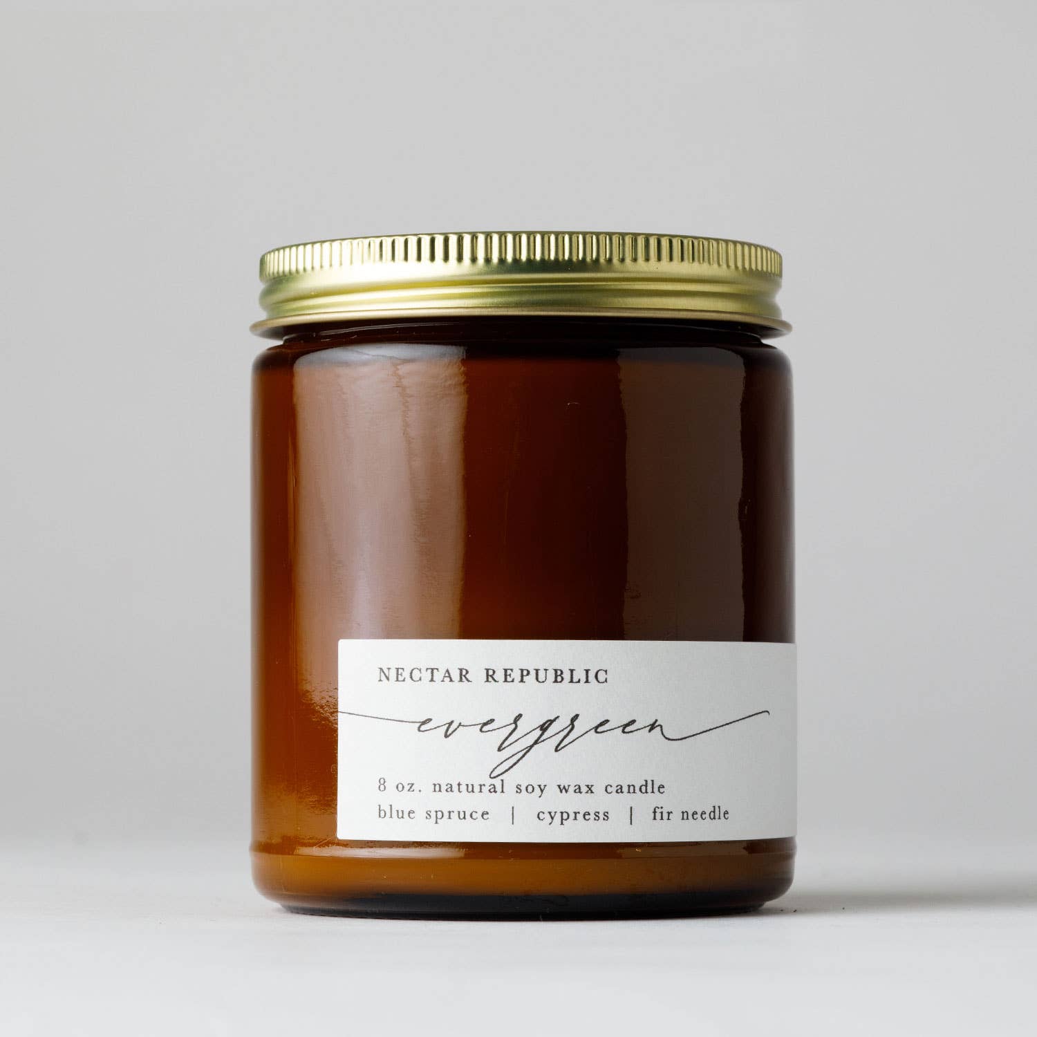 Evergreen : Jar Soy Candle ( Winter Holiday Christmas Tree )