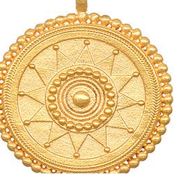 18" Sunburst Medallion Necklace