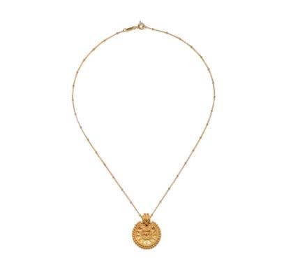 18" Mandala Gold Necklace