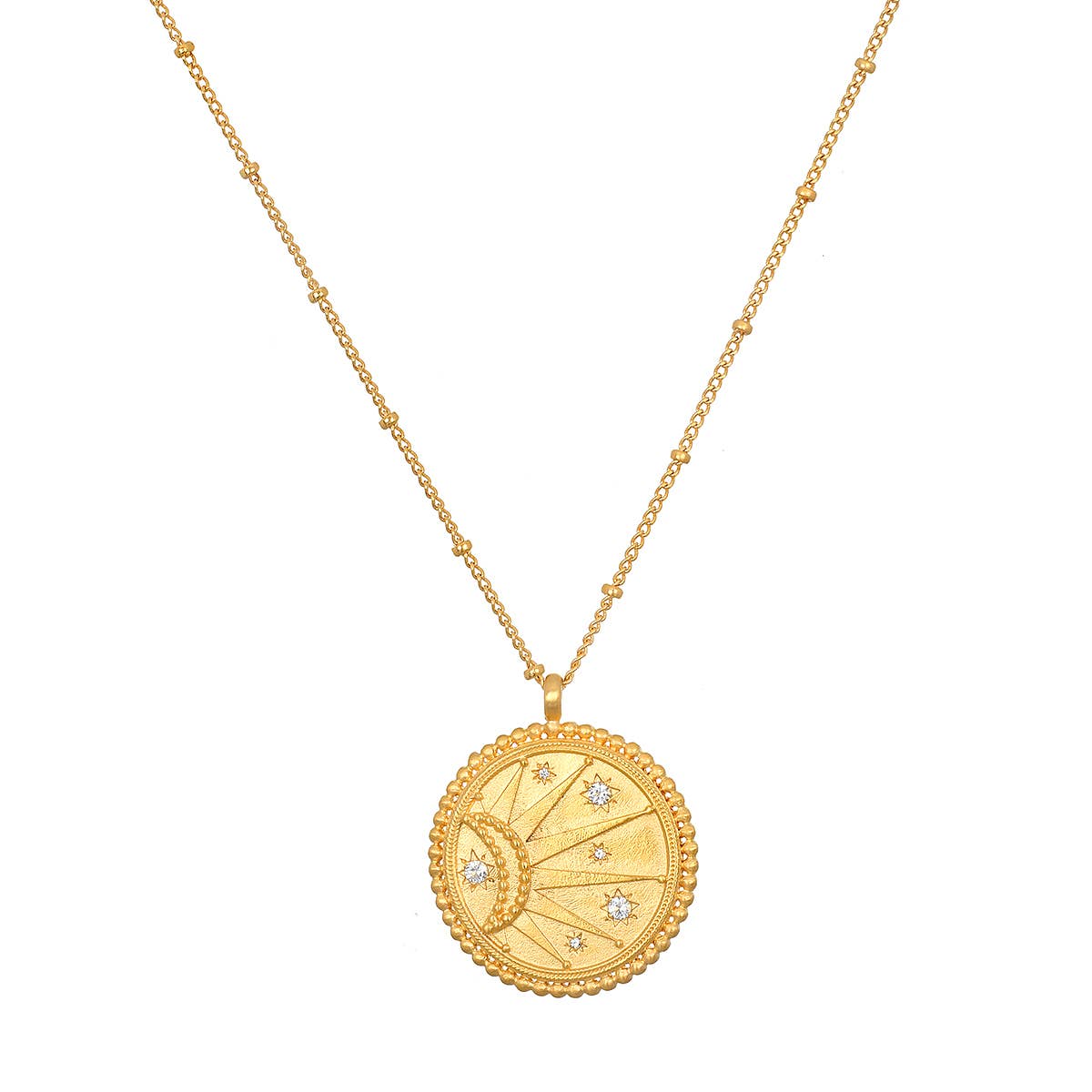 18" Sunburst Medallion Necklace