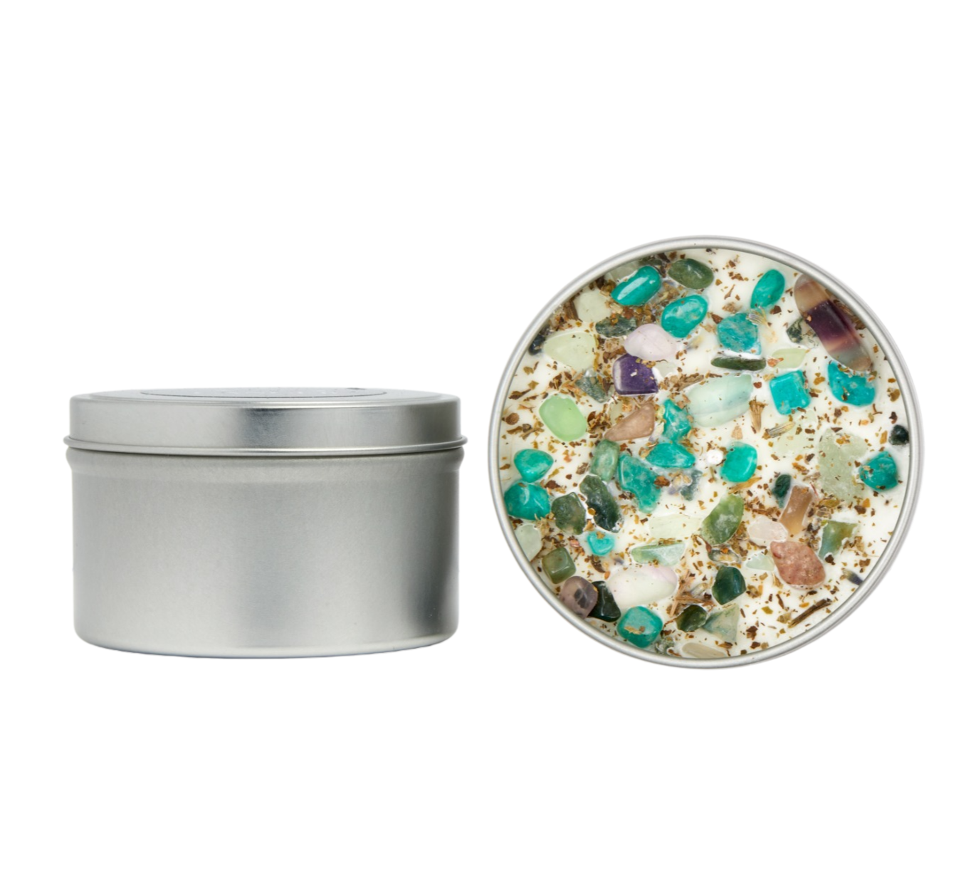 Zen Candle - Soy Candles - Herb, Flower, & Crystal Candle