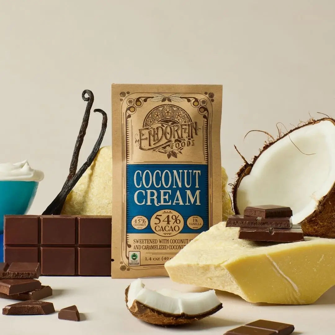 Coconut Cream • Coconut Mylk Chocolate Bar • 54% Cacao