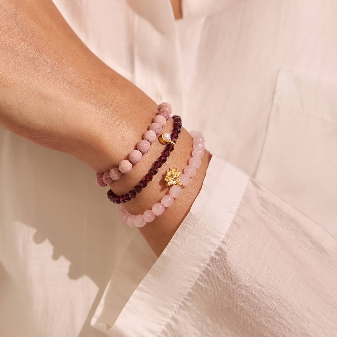 Manifest Love Gemstone Bracelet Trio