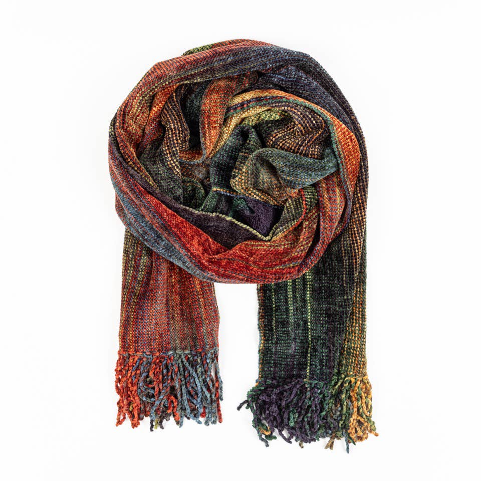 Handwoven Bamboo Chenille Scarf