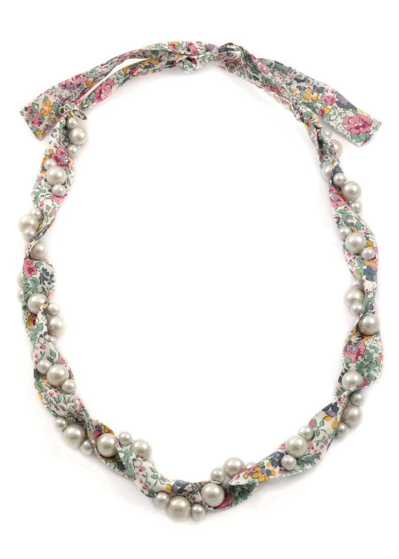 Liberty Print Necklace - Blue