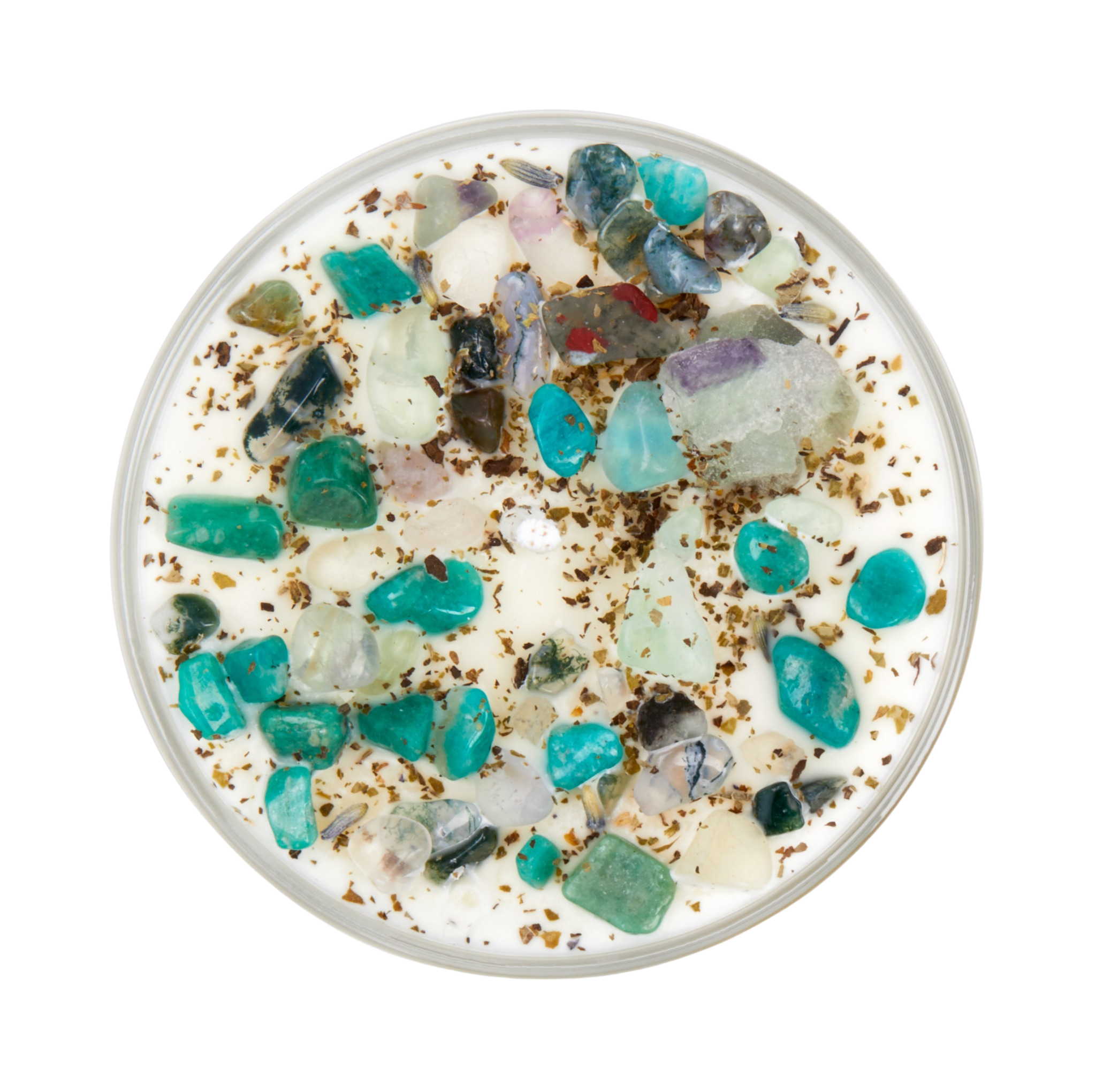 Zen Candle - Soy Candles - Herb, Flower, & Crystal Candle