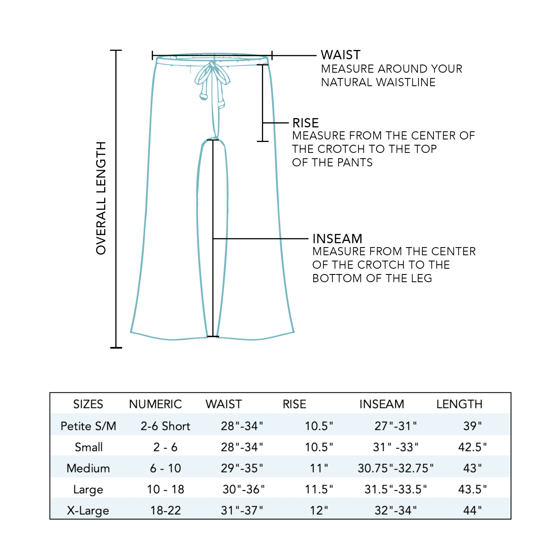 Pampa Point Wide Leg Drawstring Pants