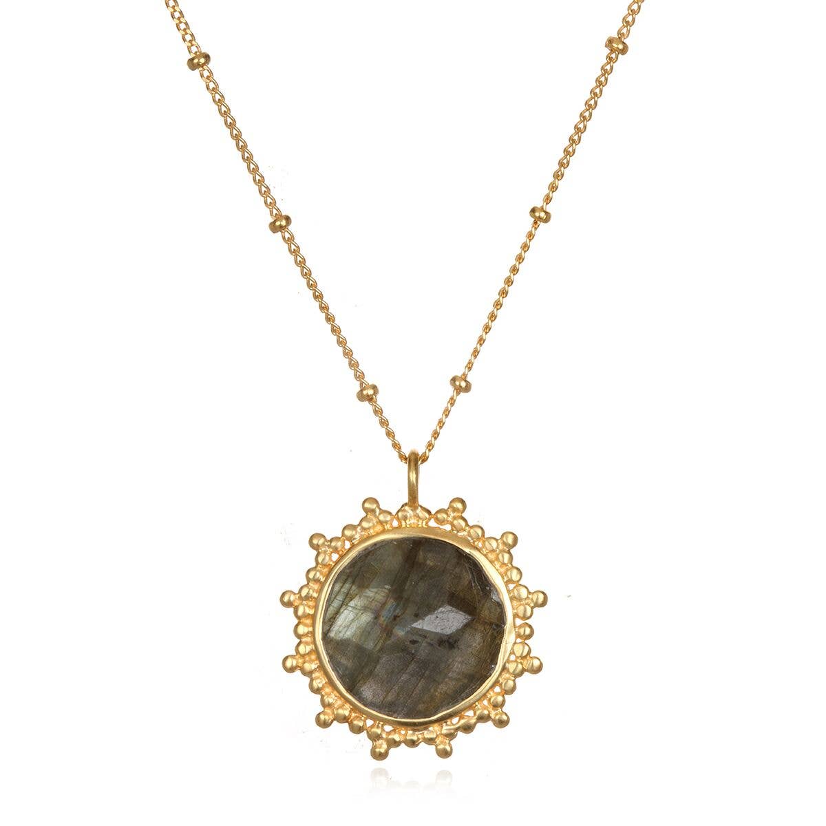 Labradorite Gold Necklace