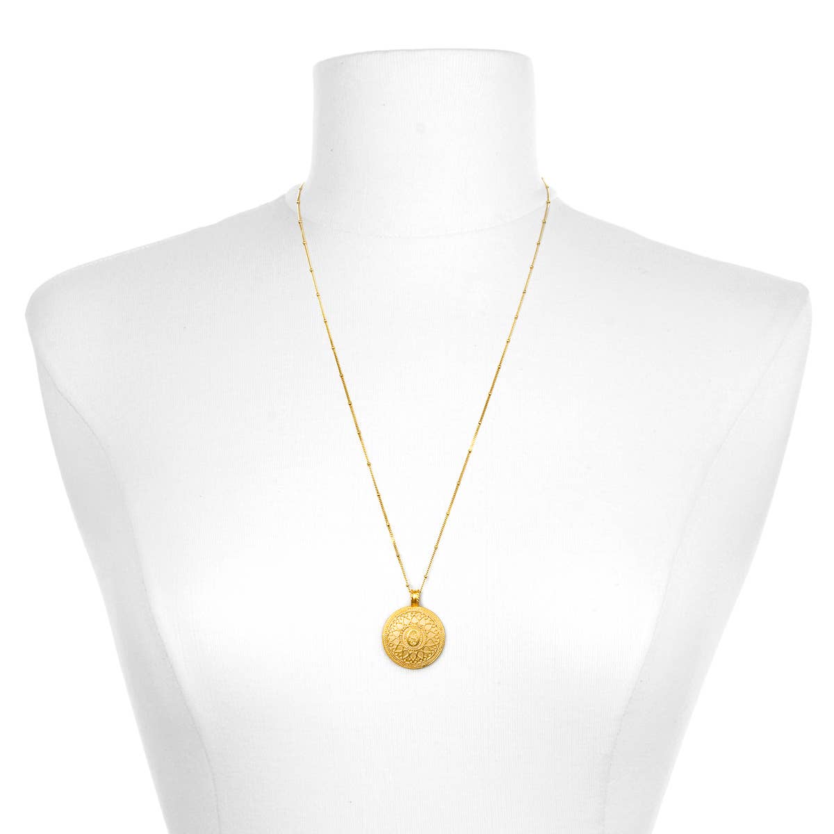 Protection Hamsa Mandala Necklace