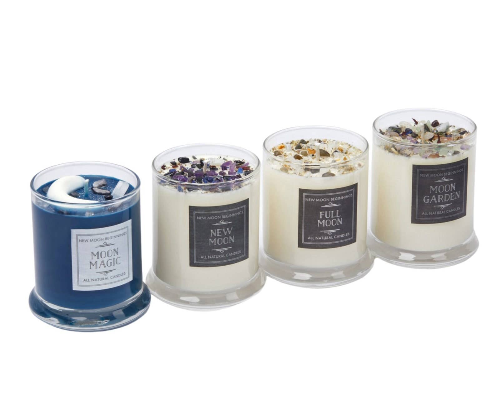 Moon Candles, Ritual Candles, Soy Candle, Crystal Candles