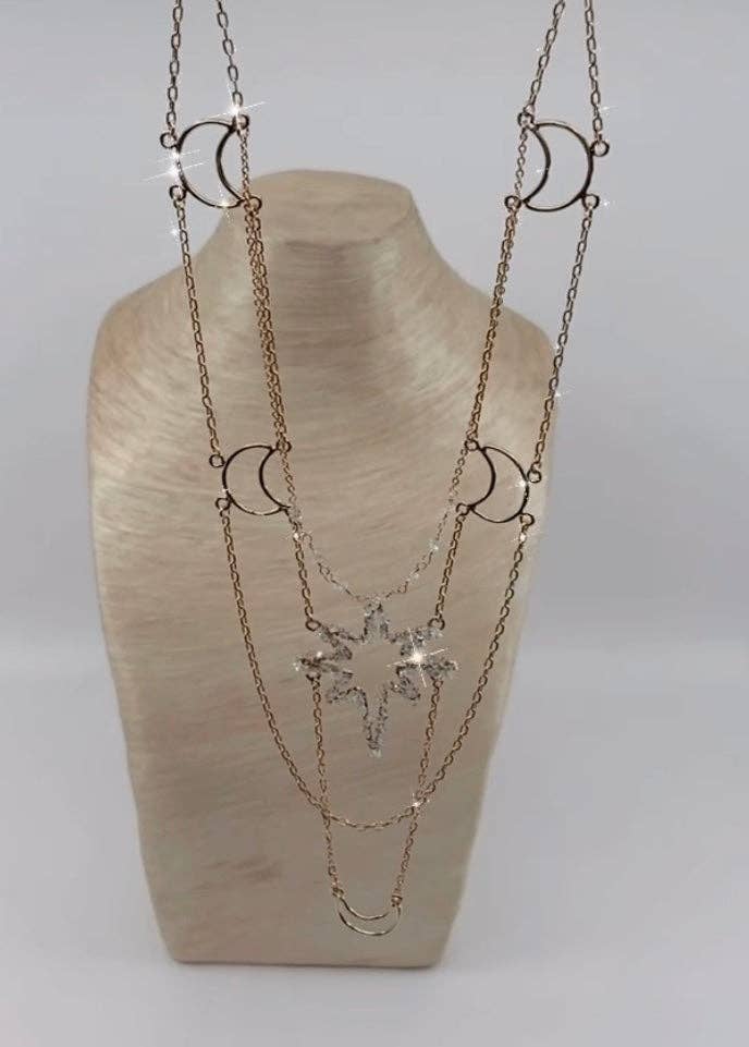 North Star Celestial Herkimer Diamond Necklace