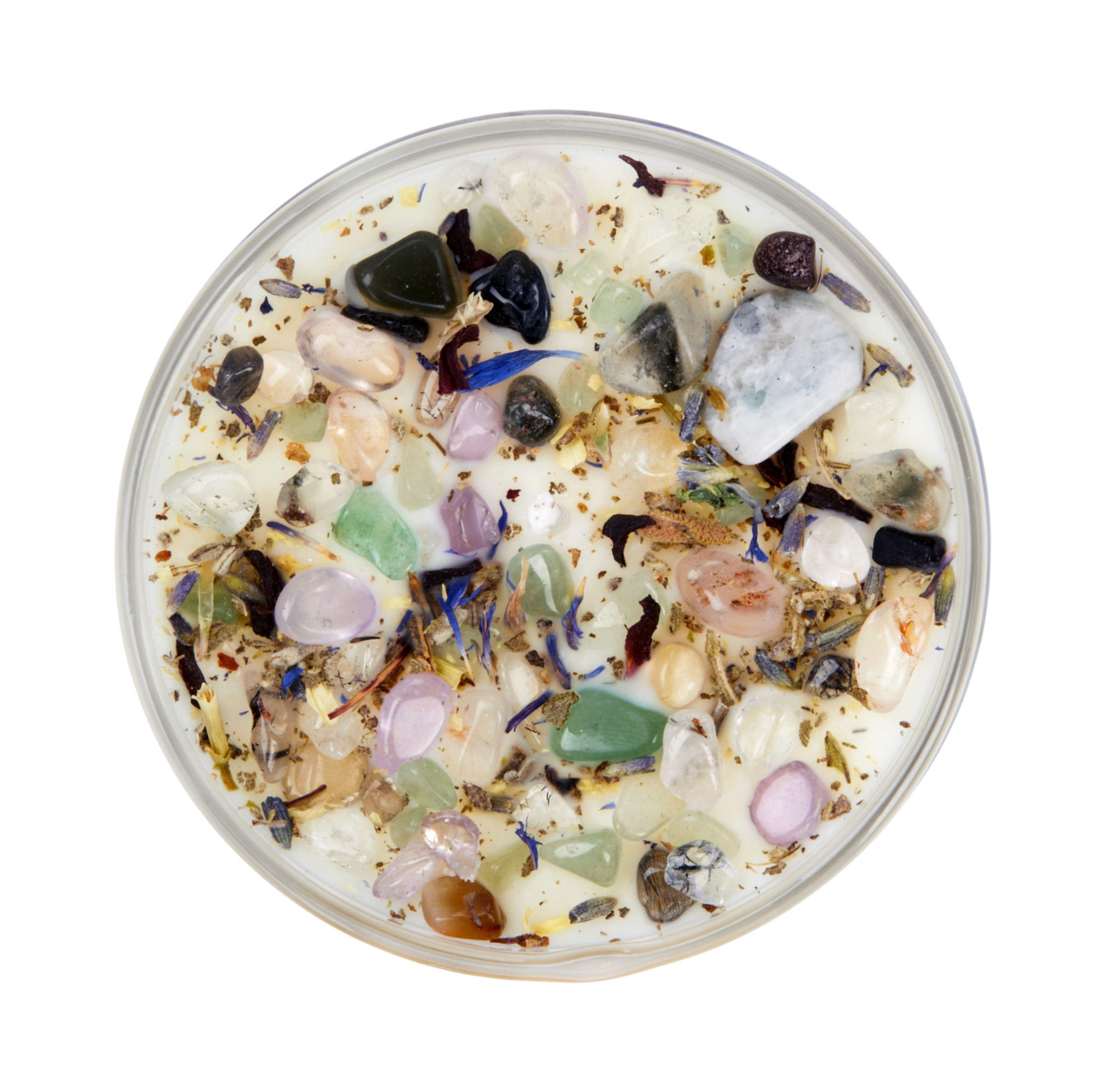 Moon Garden Candle - Soy Candles - Flower & Crystal Candles