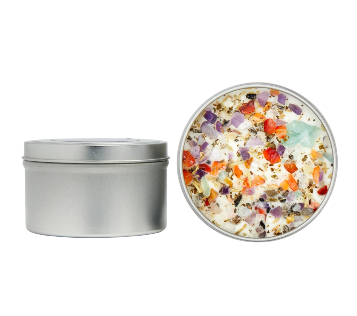 Ritual and Manifestation Candles, Soy Candle, Crystal Candle