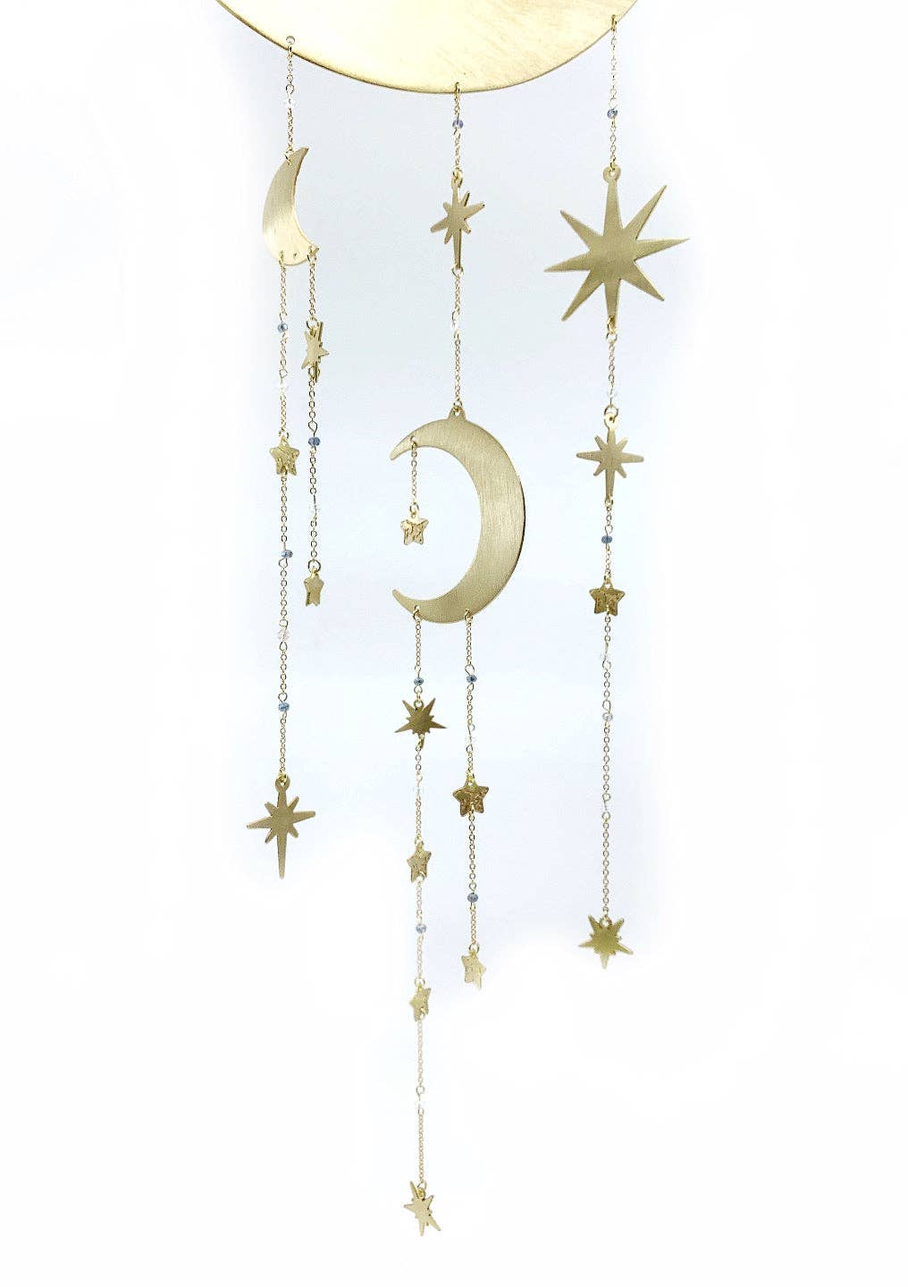 Starry Night Celestial Moon and Star Dreamcatcher