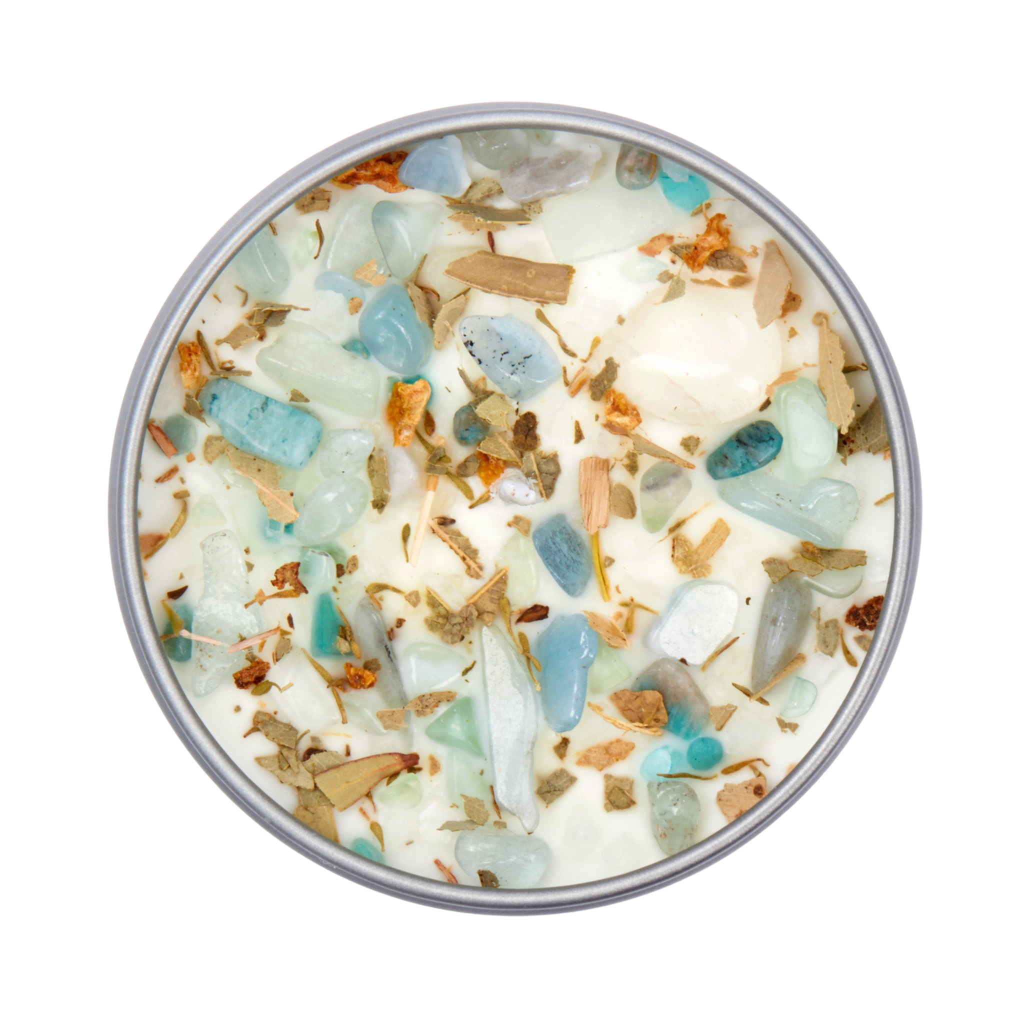 Crystal Waters Candle - Flower, Herb, and Crystal Candles