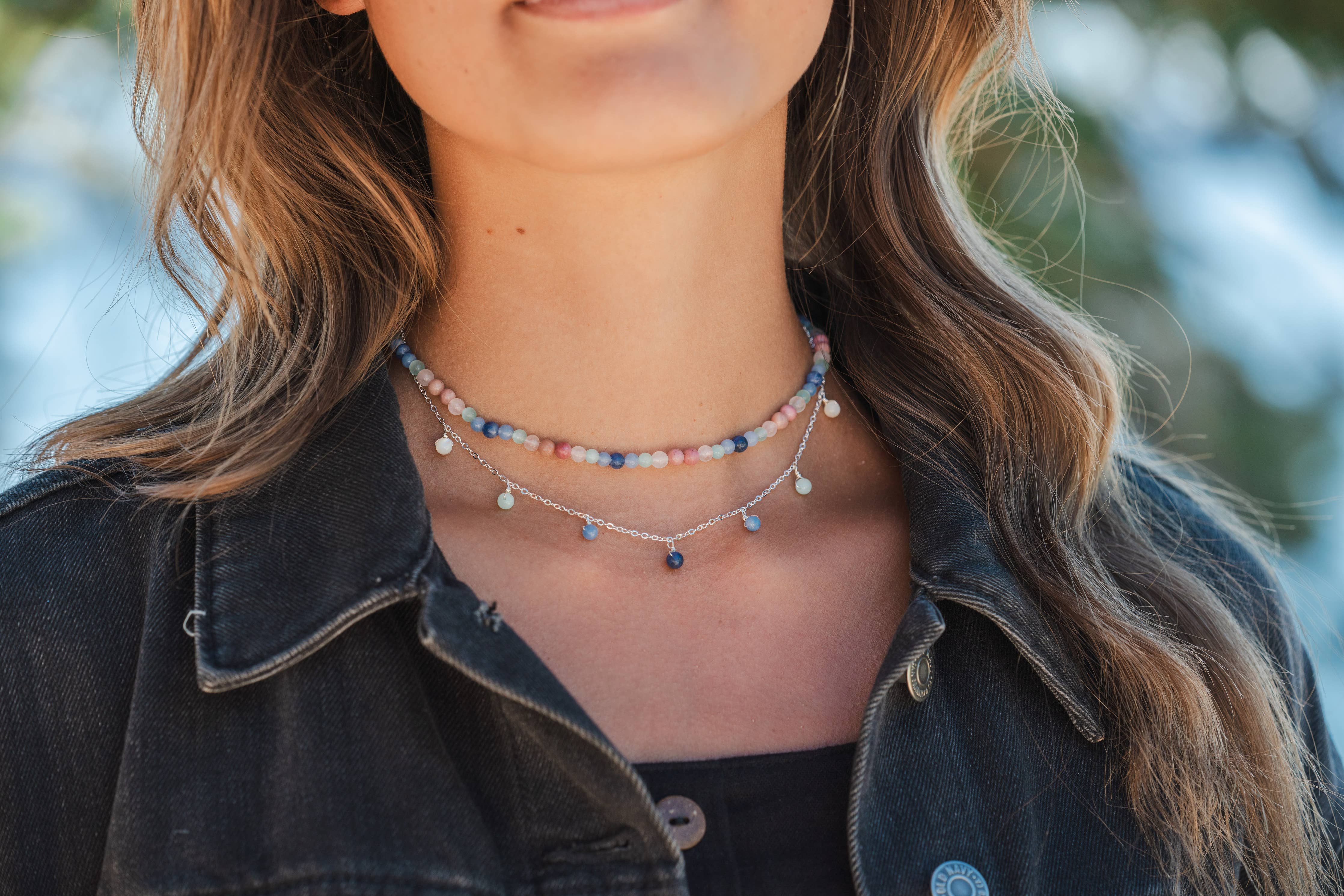 Love + Clarity 4mm Healing Necklace