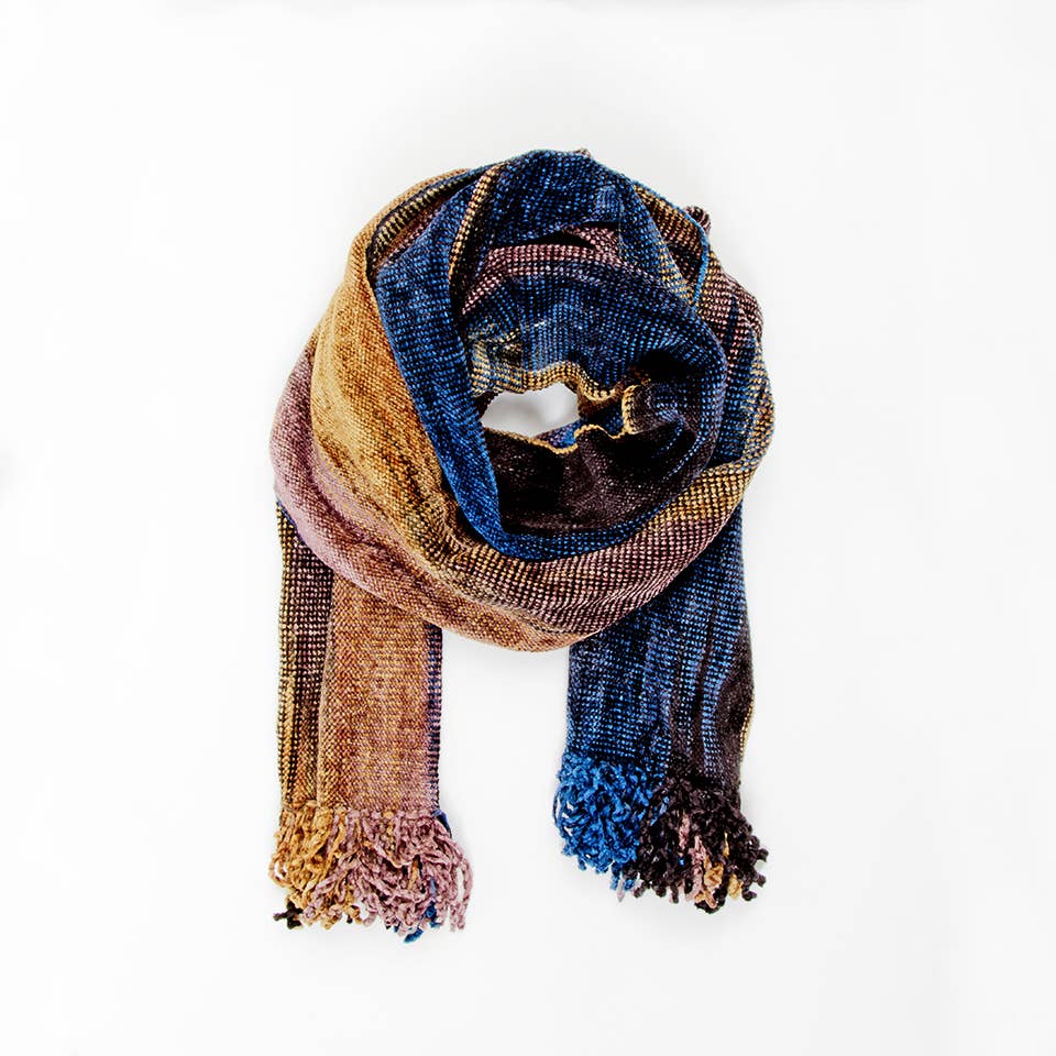 Handwoven Bamboo Chenille Scarf