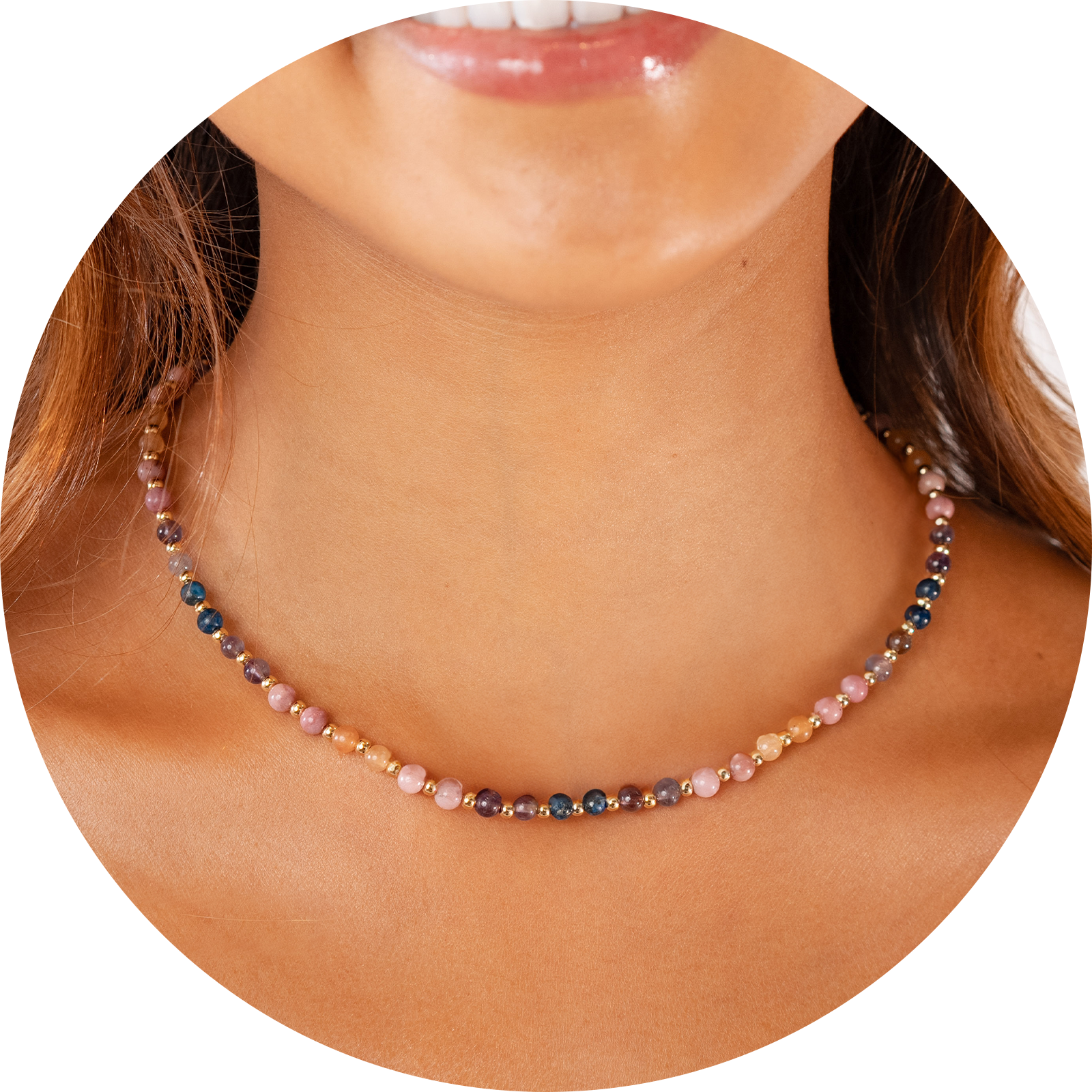 Energy Healer 4mm Healing Necklace (Gold)