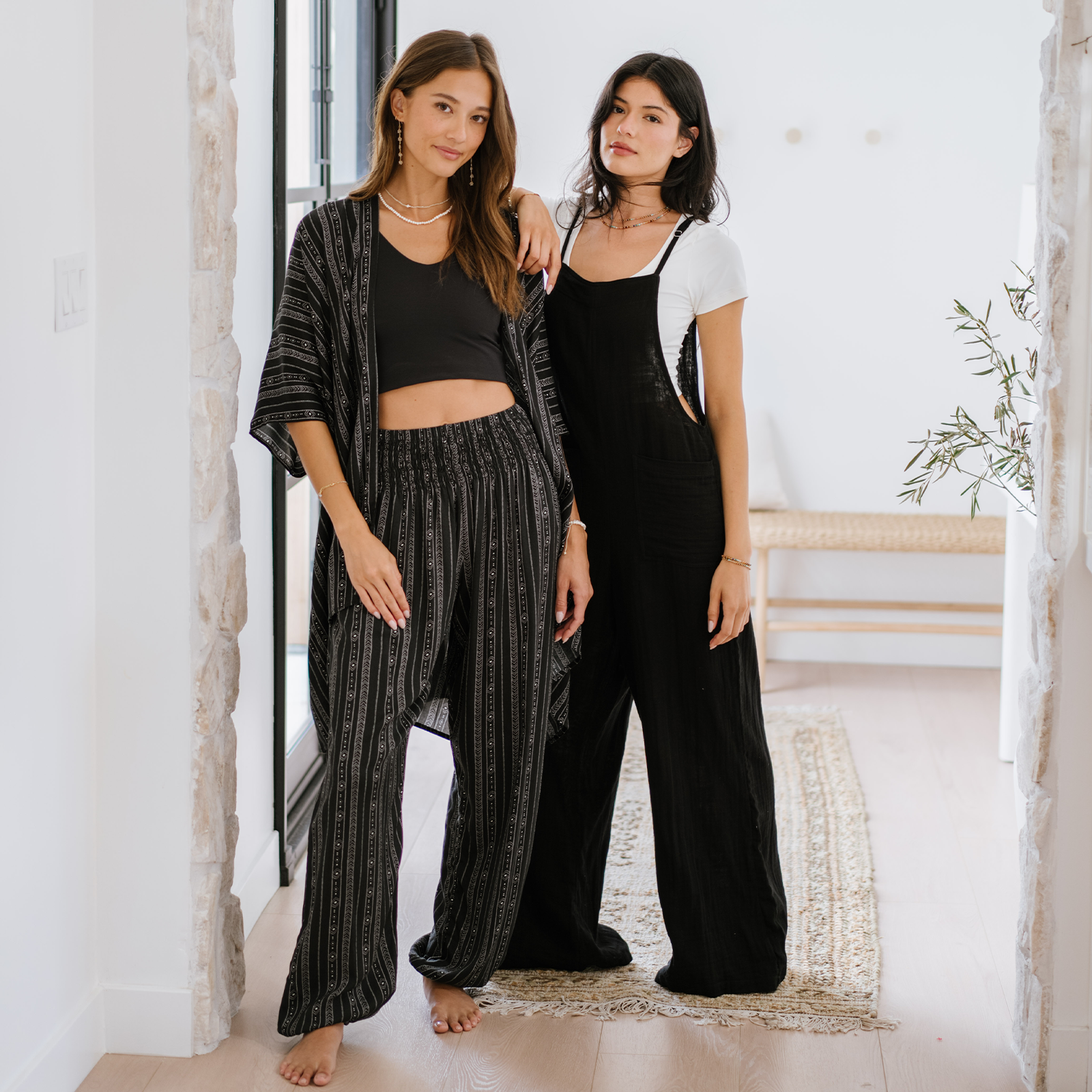 Black Nomad Jumpsuit (Adjustable Straps)