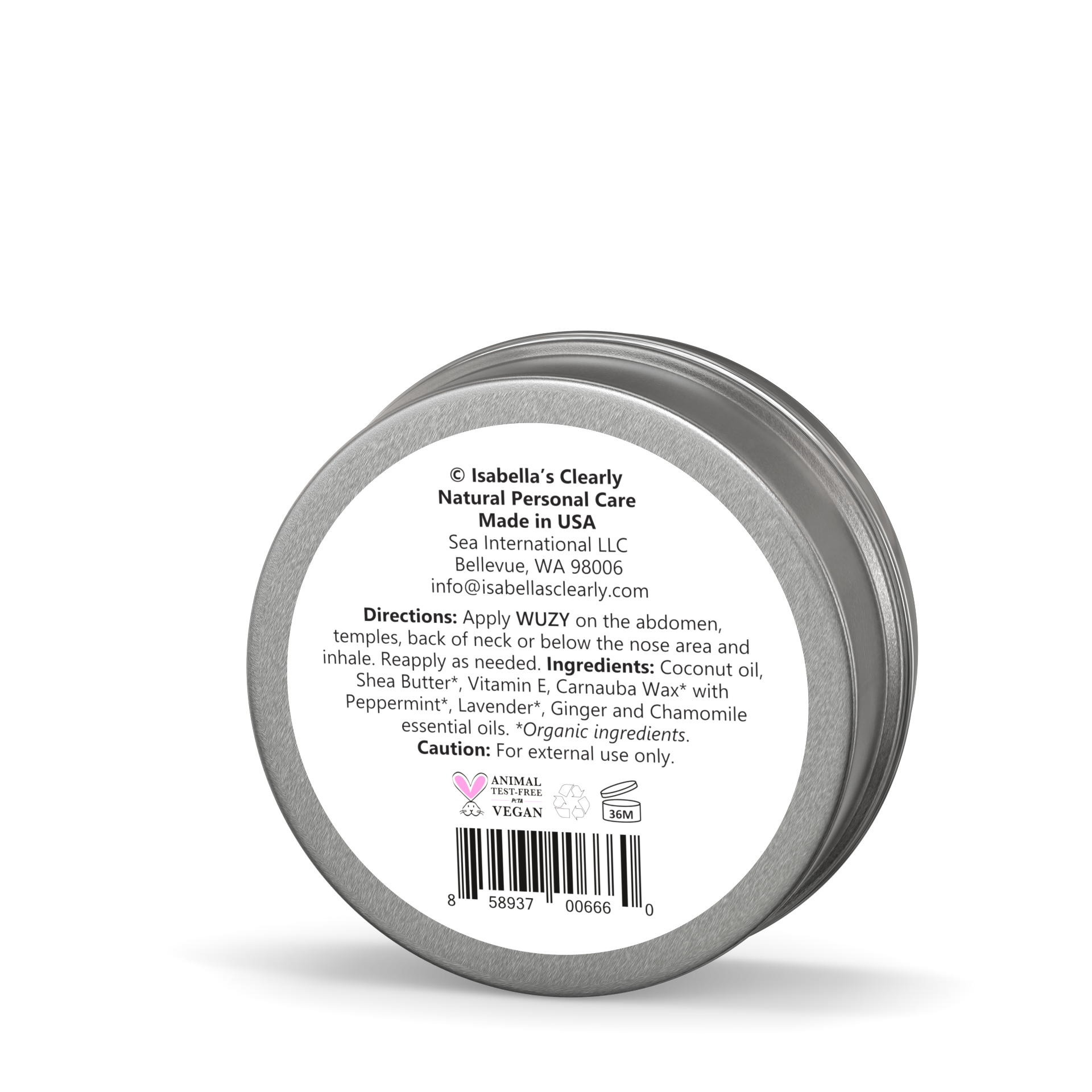 WŪZY, Motion and Morning Sickness Aromatherapy Balm