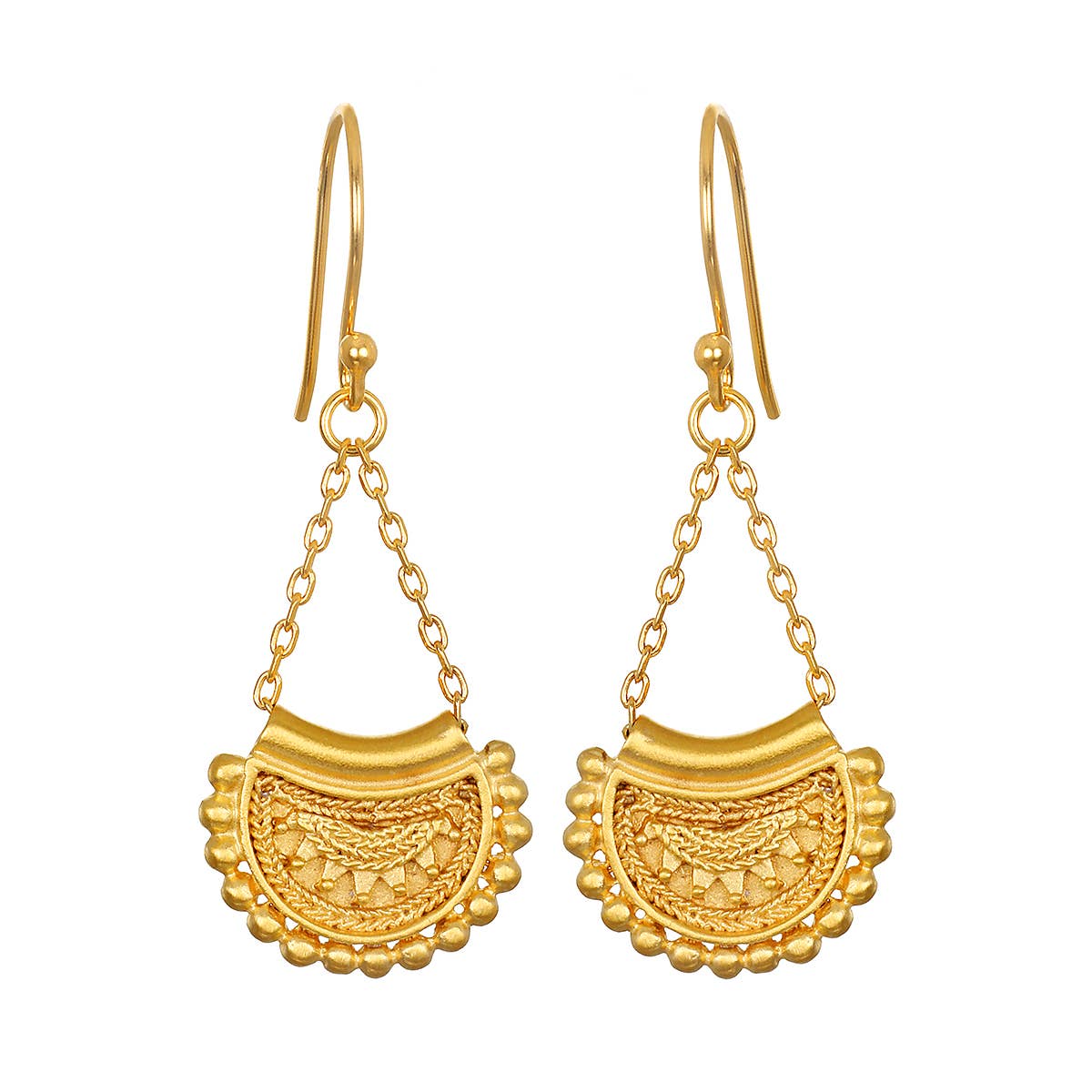 Inner Light Linear Mandala Earring