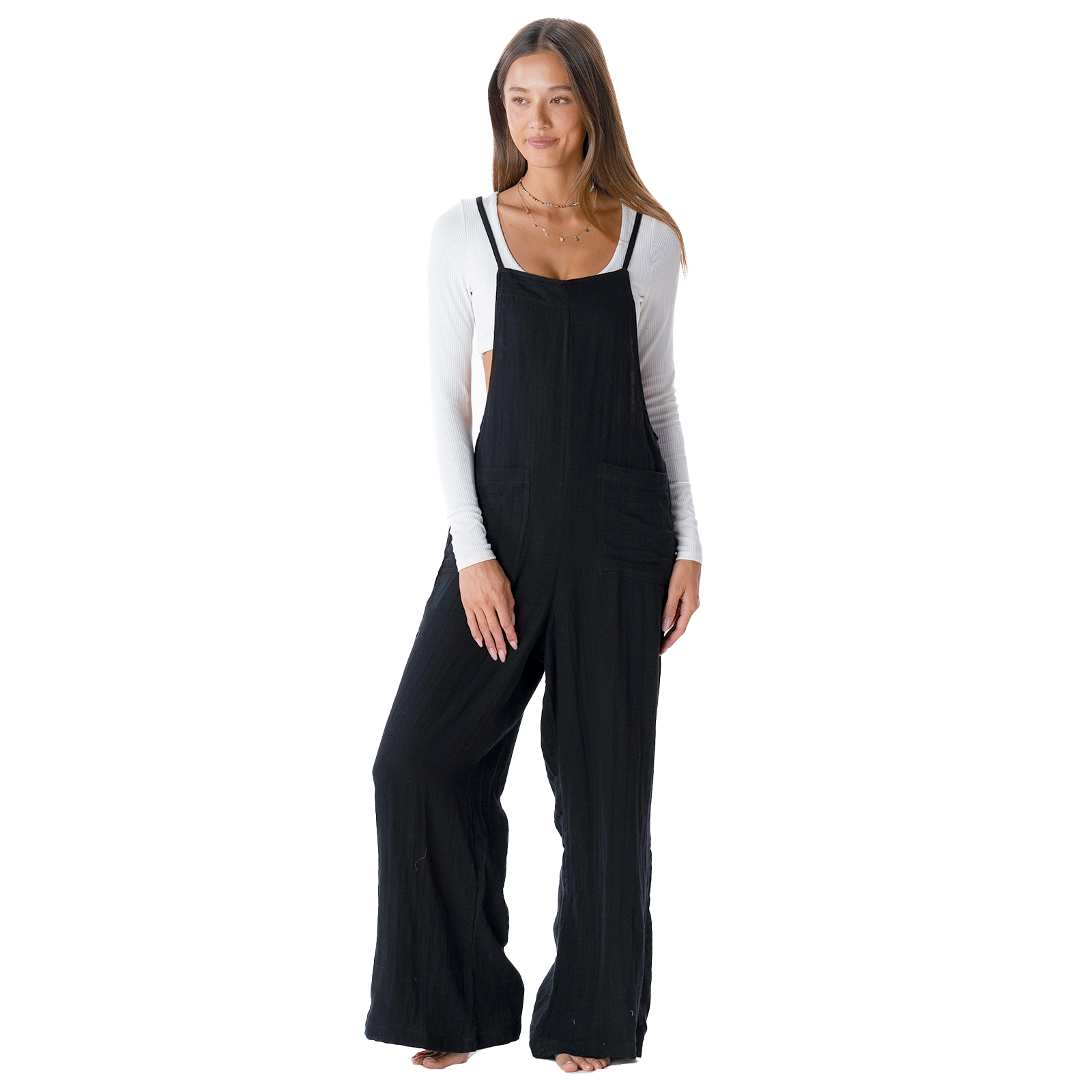 Black Nomad Jumpsuit (Adjustable Straps)