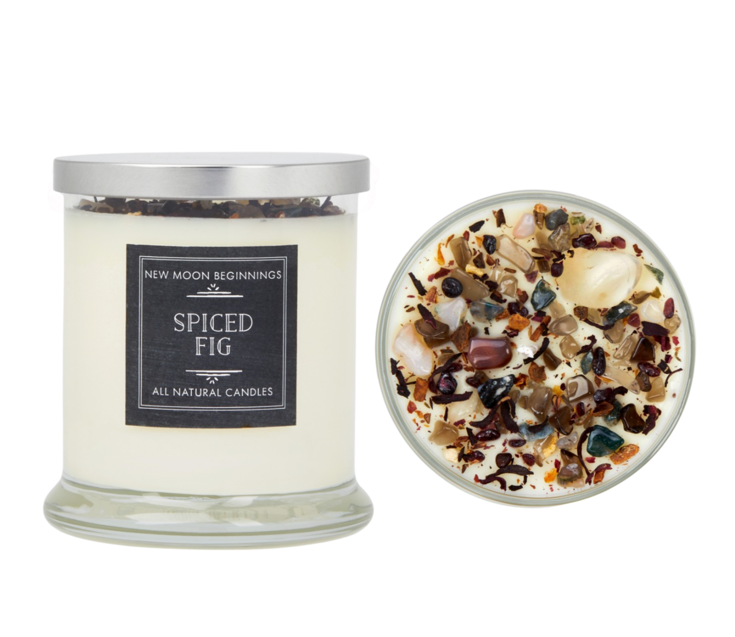 Spiced Fig Candles - Crystal Candles - Fall & Winter Candle