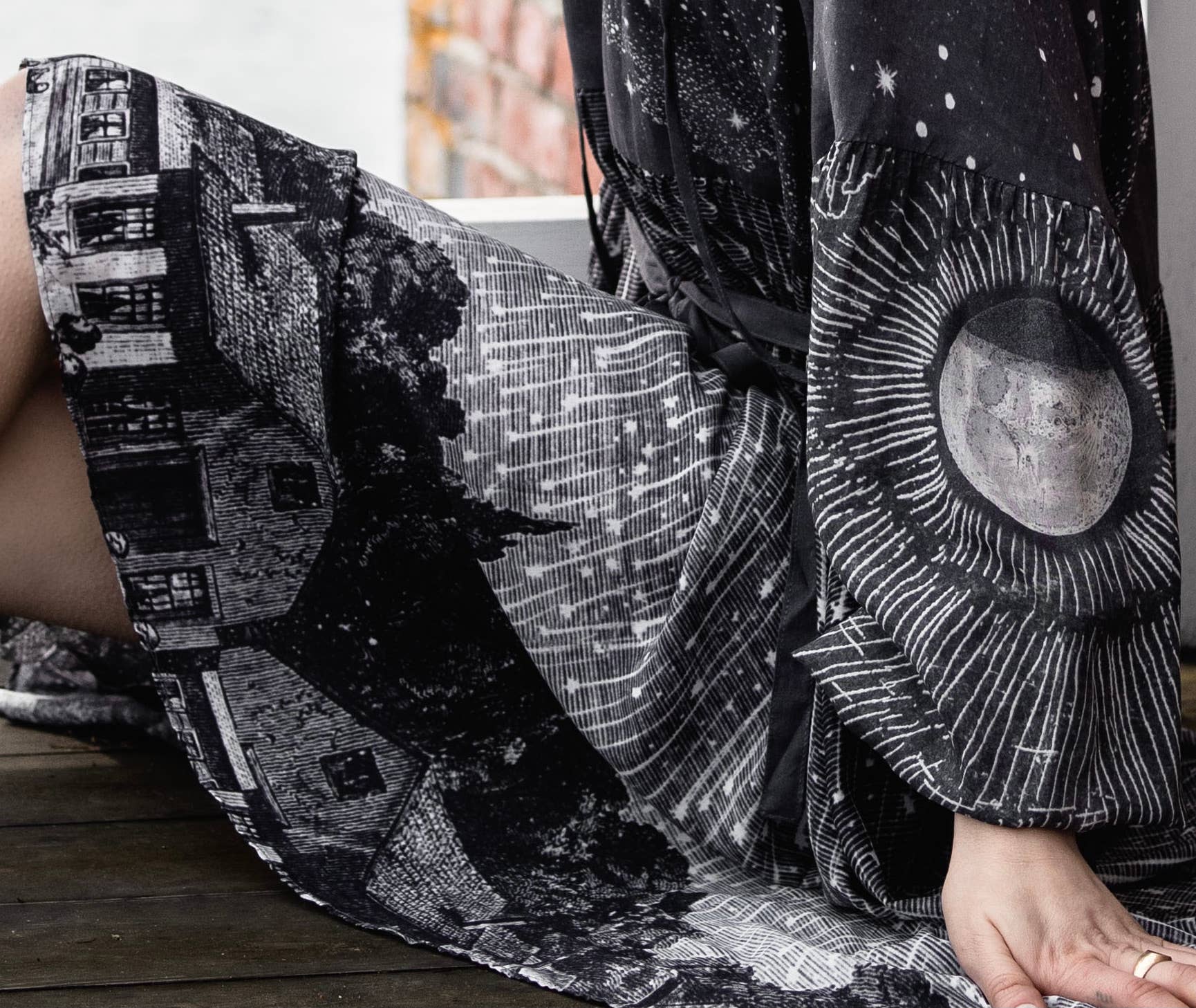 Stargazer Reversible Bamboo Frock Dress, Layering Tunic 