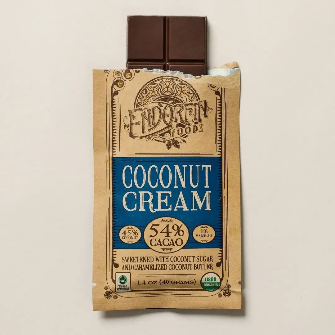 Coconut Cream • Coconut Mylk Chocolate Bar • 54% Cacao