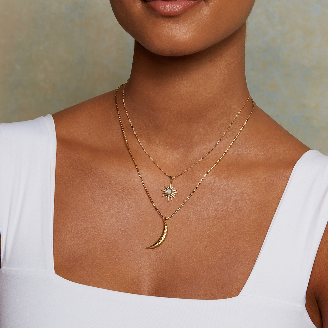 16" Labradorite North Star Necklace