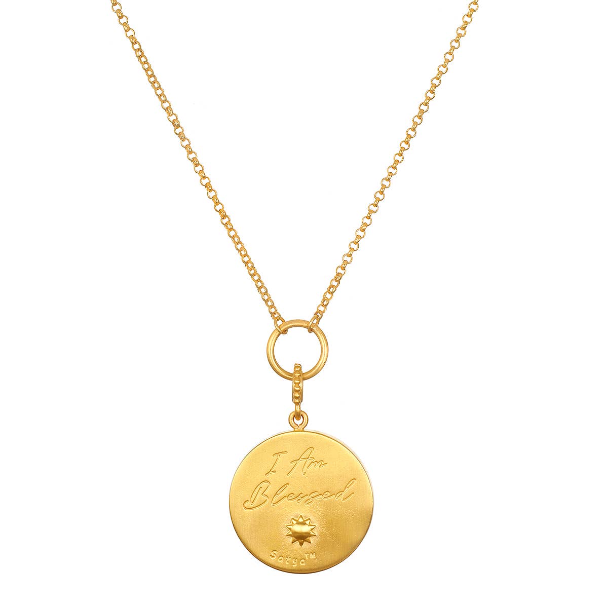 Inner Light18" MOP Mandala Necklace