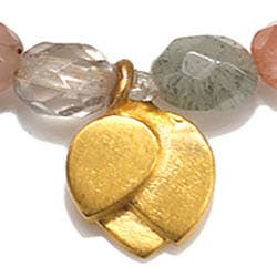 4mm Multi Carnelian Lotus Stretch Bracelet