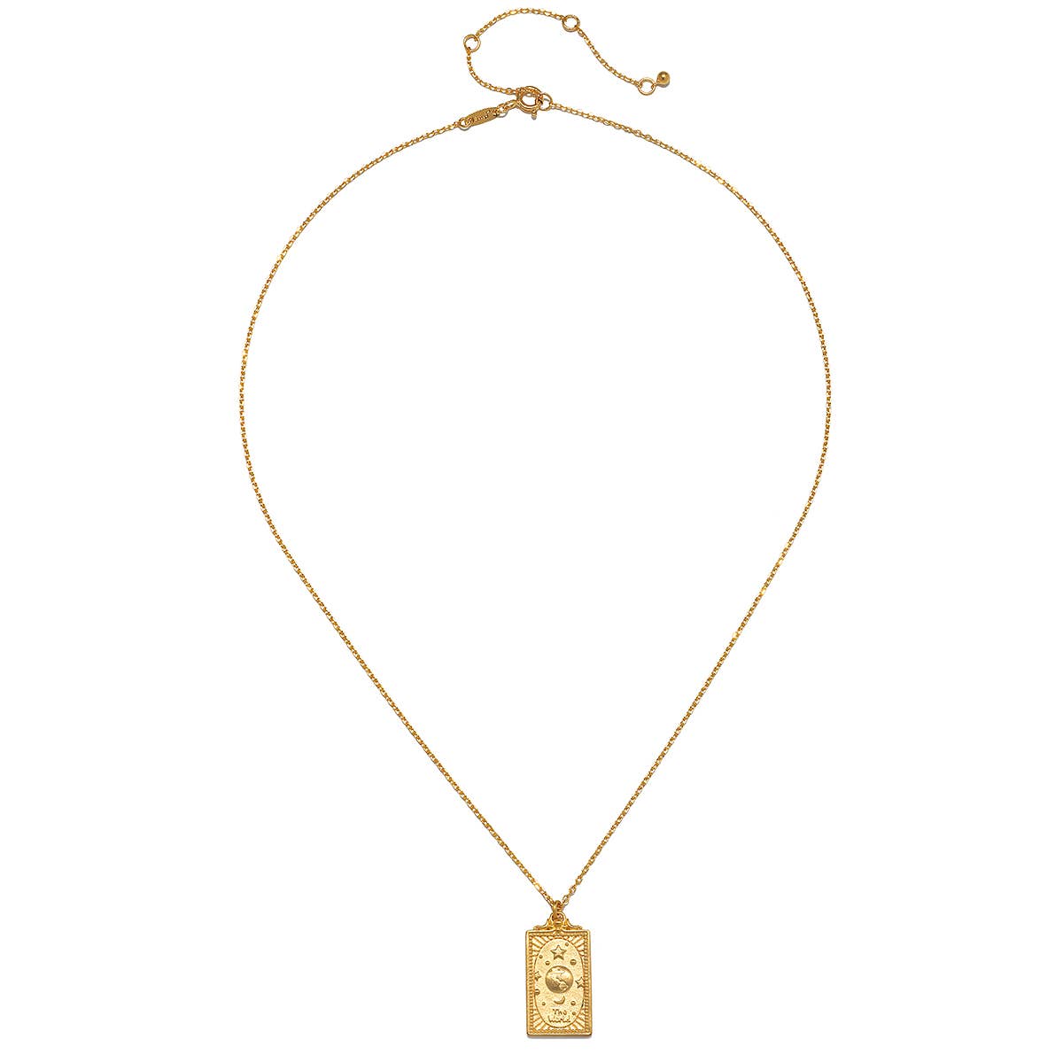 18" The World Tarot Card Necklace