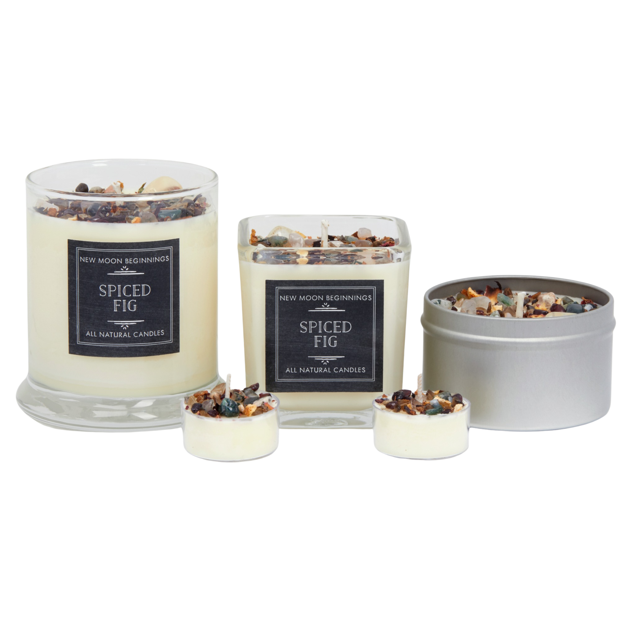 Spiced Fig Candles - Crystal Candles - Fall & Winter Candle