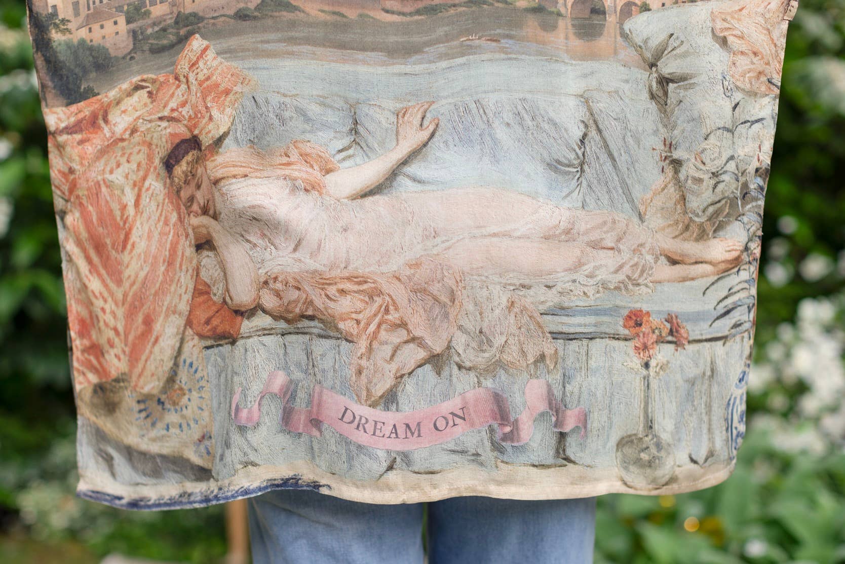 Imaginarium Matinée Duster Bamboo  Kimono w/ Moon mid-length