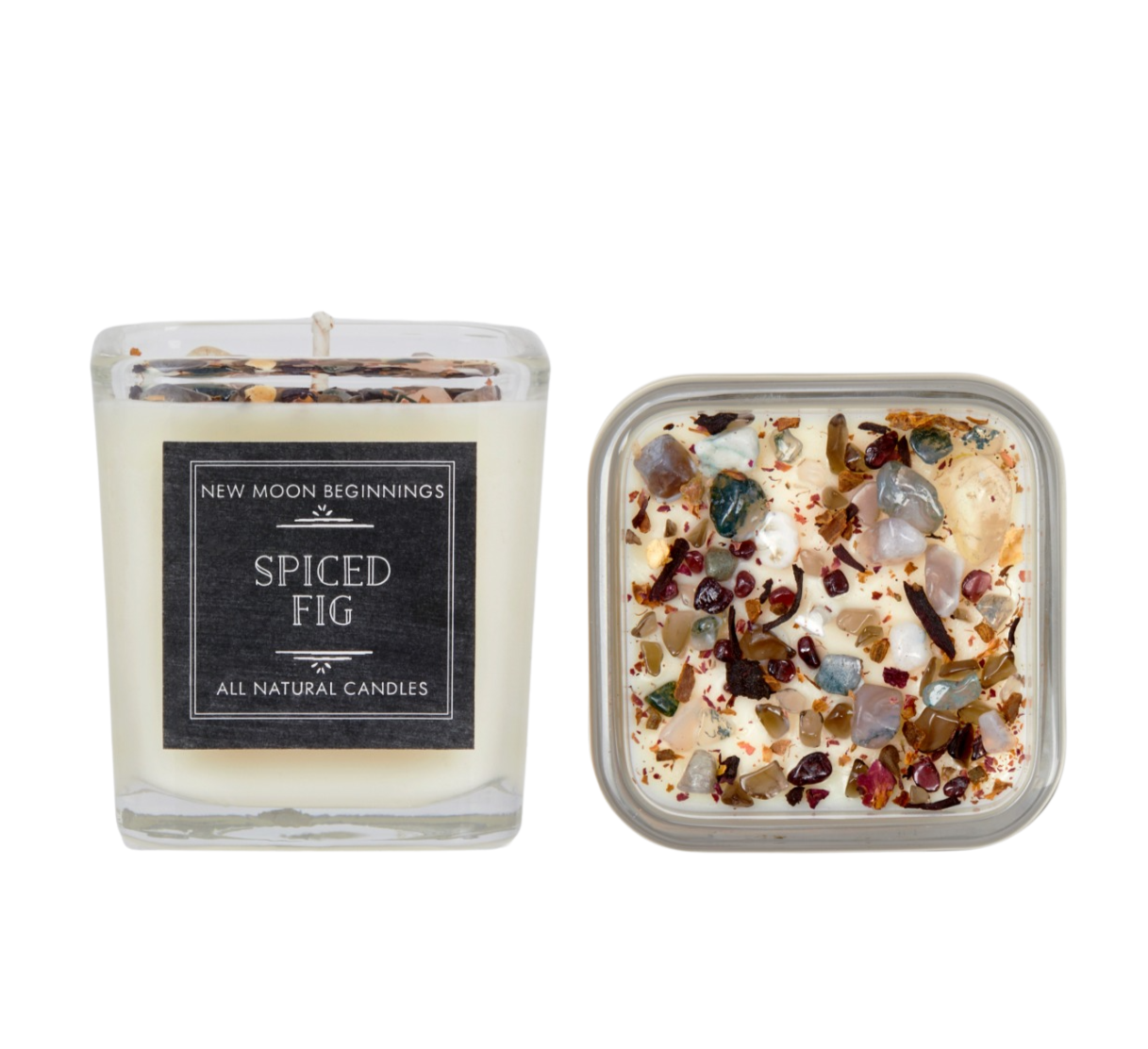 Spiced Fig Candles - Crystal Candles - Fall & Winter Candle