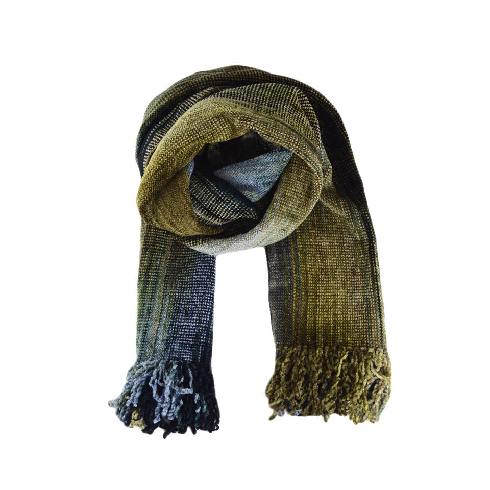 Handwoven Bamboo Chenille Scarf
