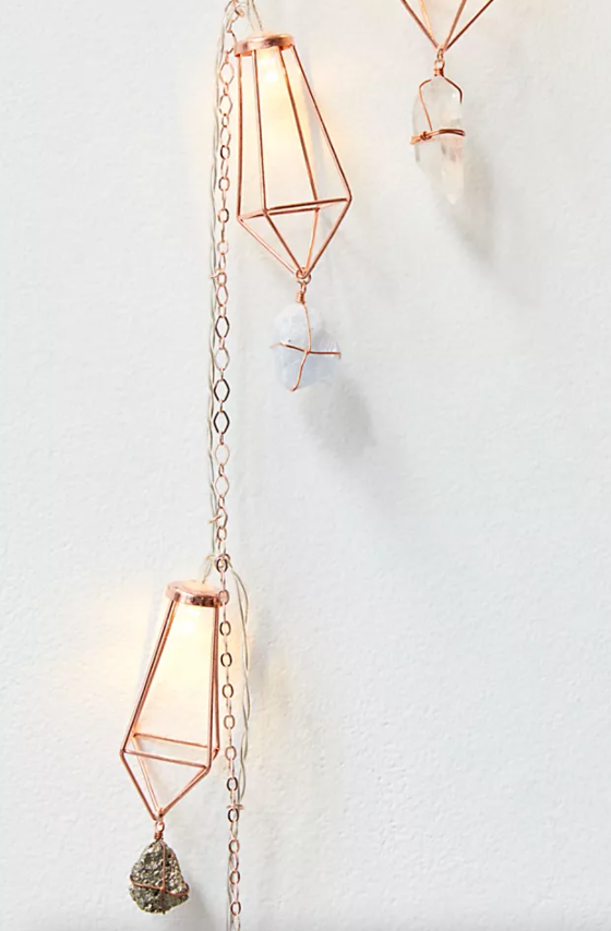 Geometric Rainbow Healing Crystal Garland