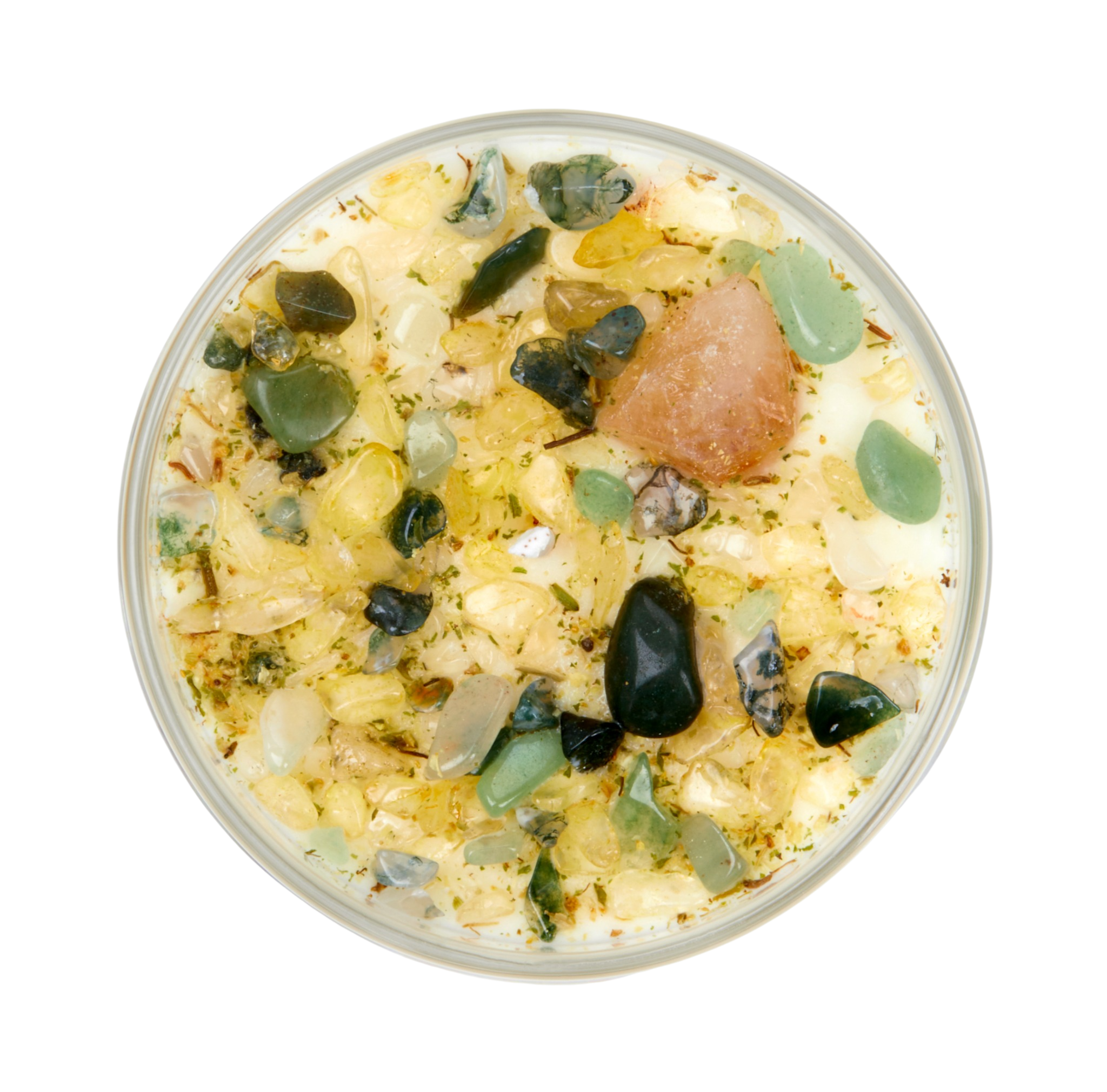 Honeysuckle Jasmine Candle - Herb, Flower, & Crystal Candle