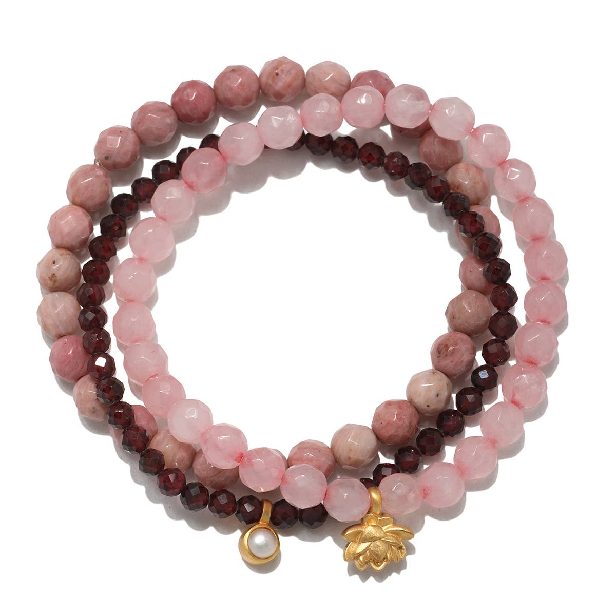 Manifest Love Gemstone Bracelet Trio