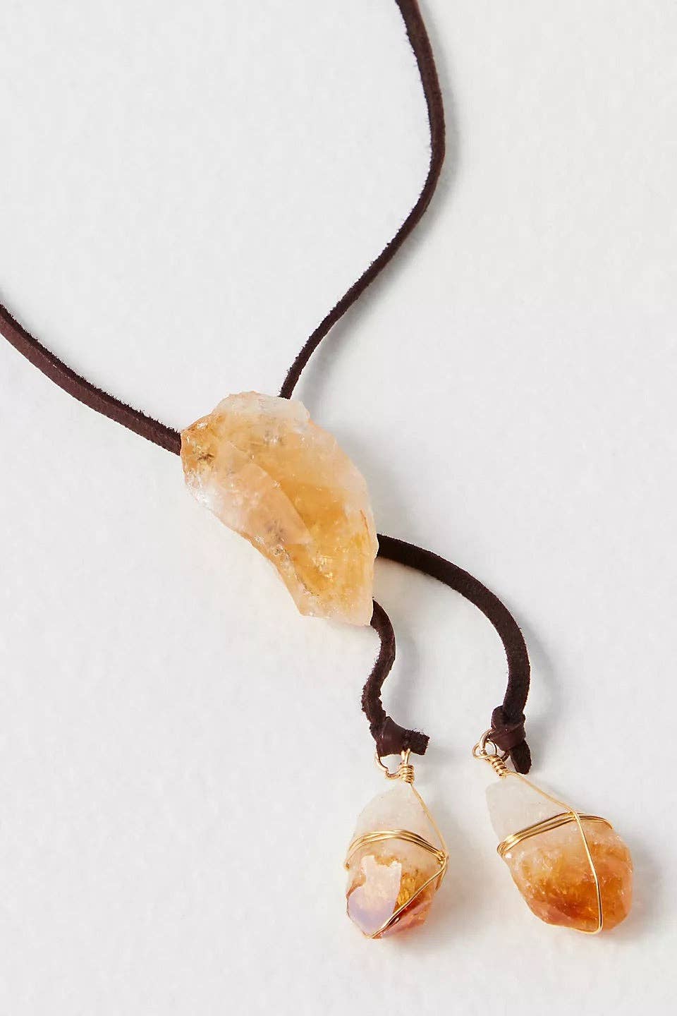 Healing Crystal Bolo Necklace